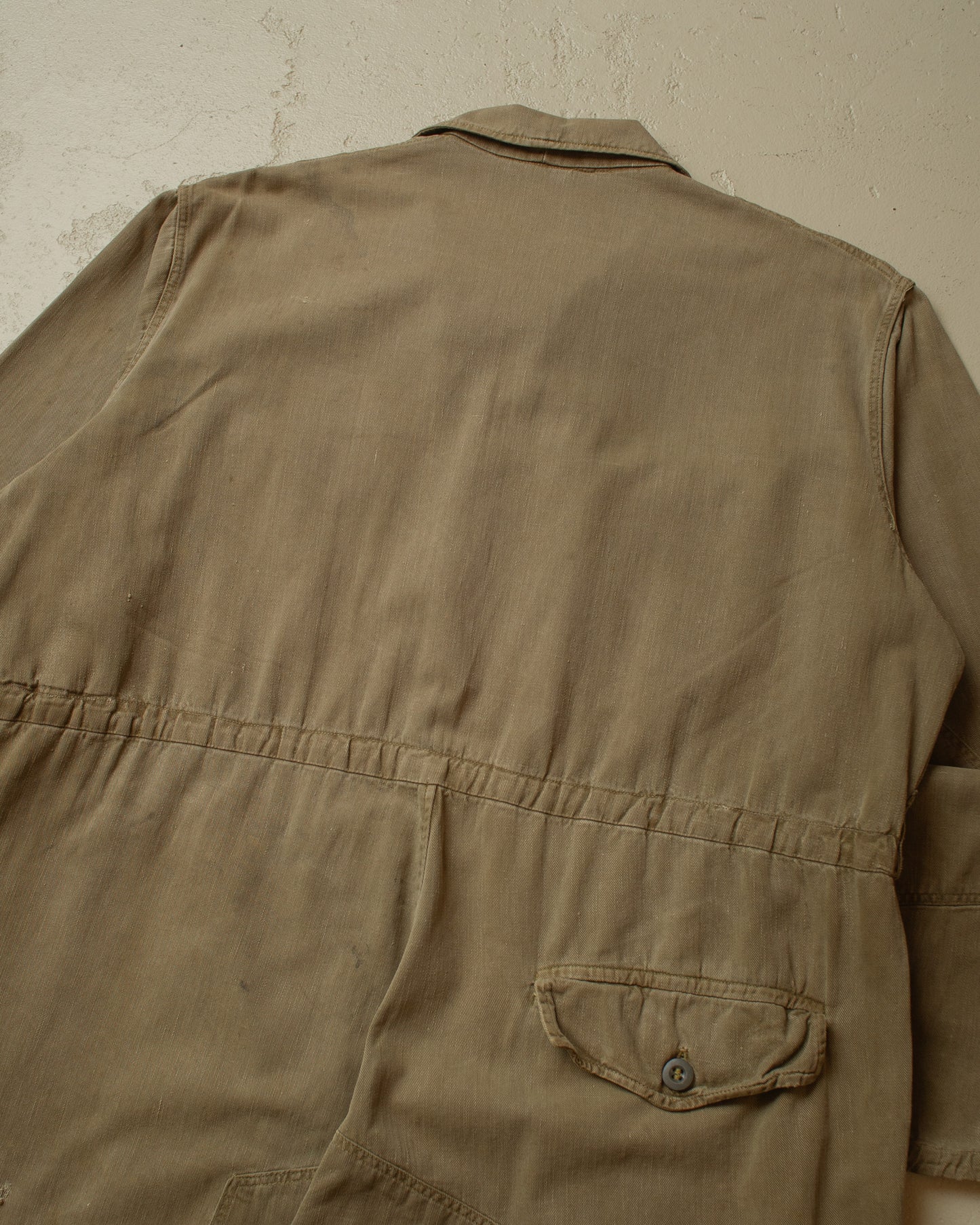 1950s German Railway Worker Coverall khaki - XL/XXL