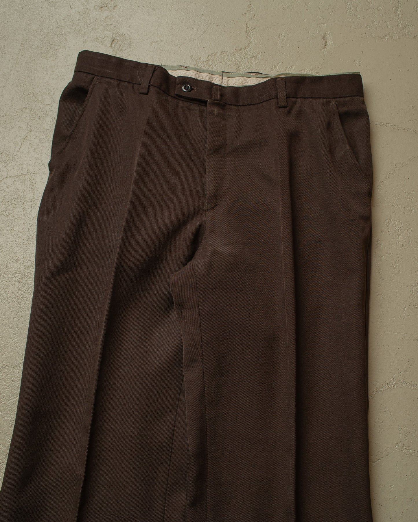 1960s/70s Flared Suit Pants brown - W34 L32