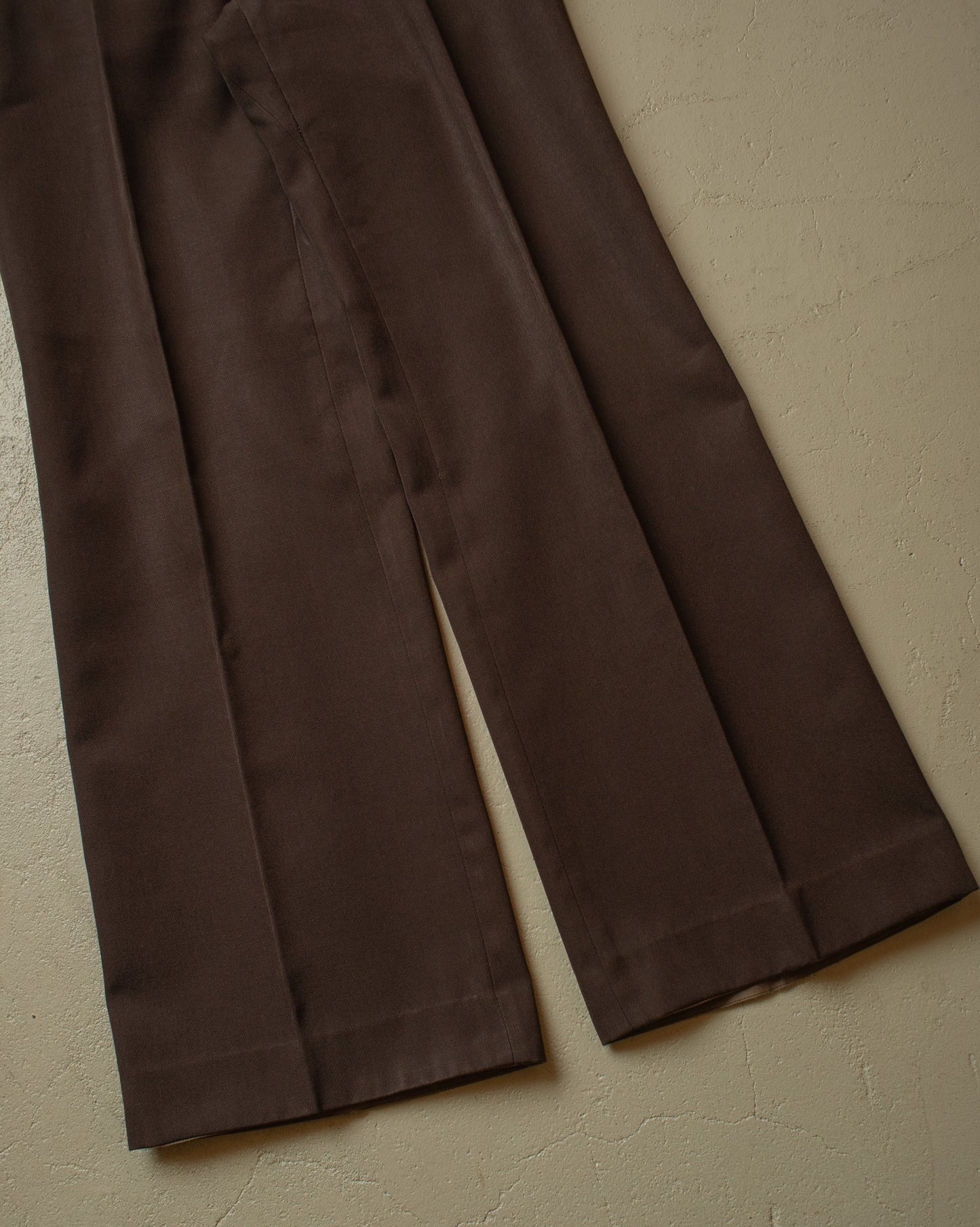 1960s/70s Flared Suit Pants brown - W34 L32