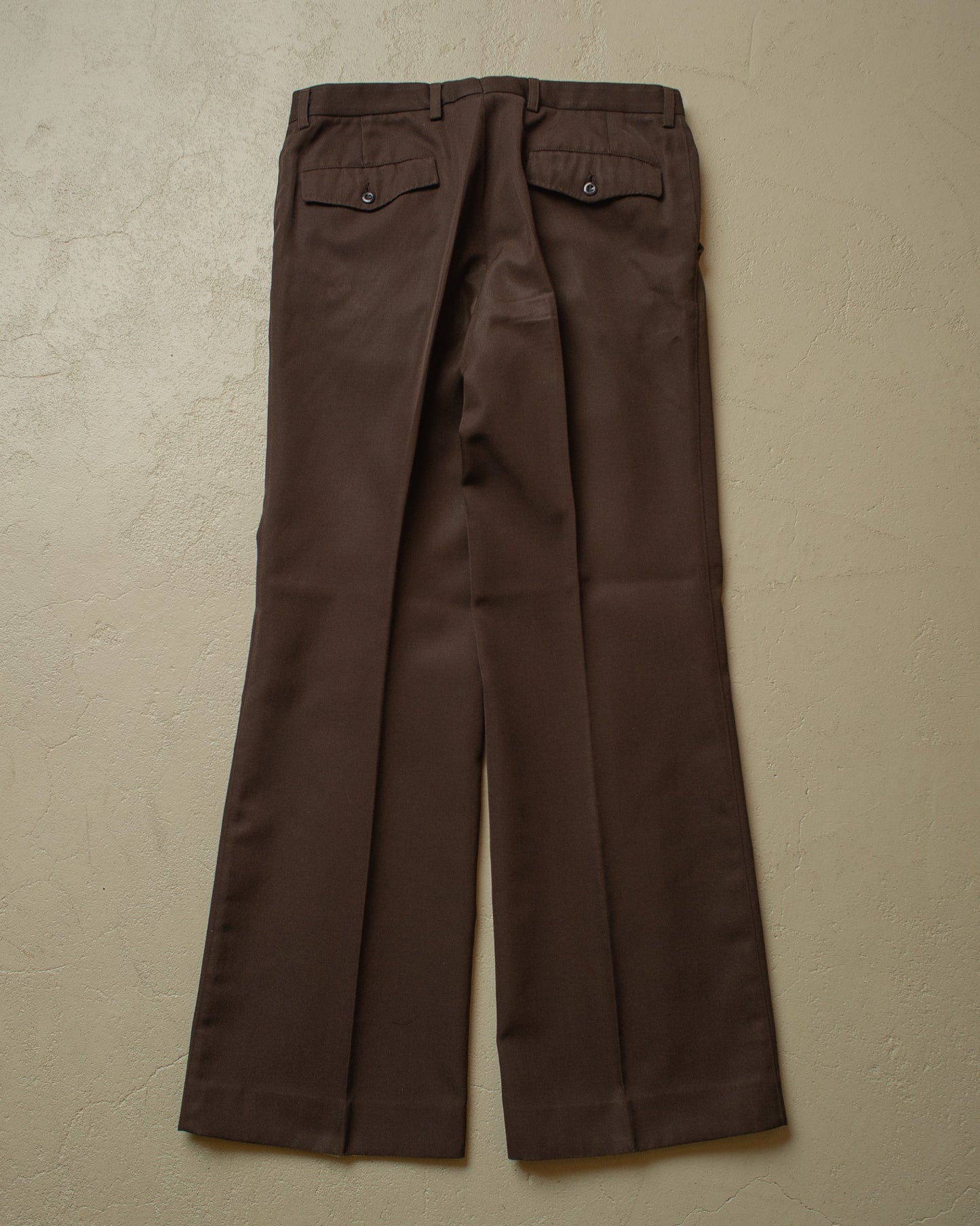 1960s/70s Flared Suit Pants brown - W34 L32