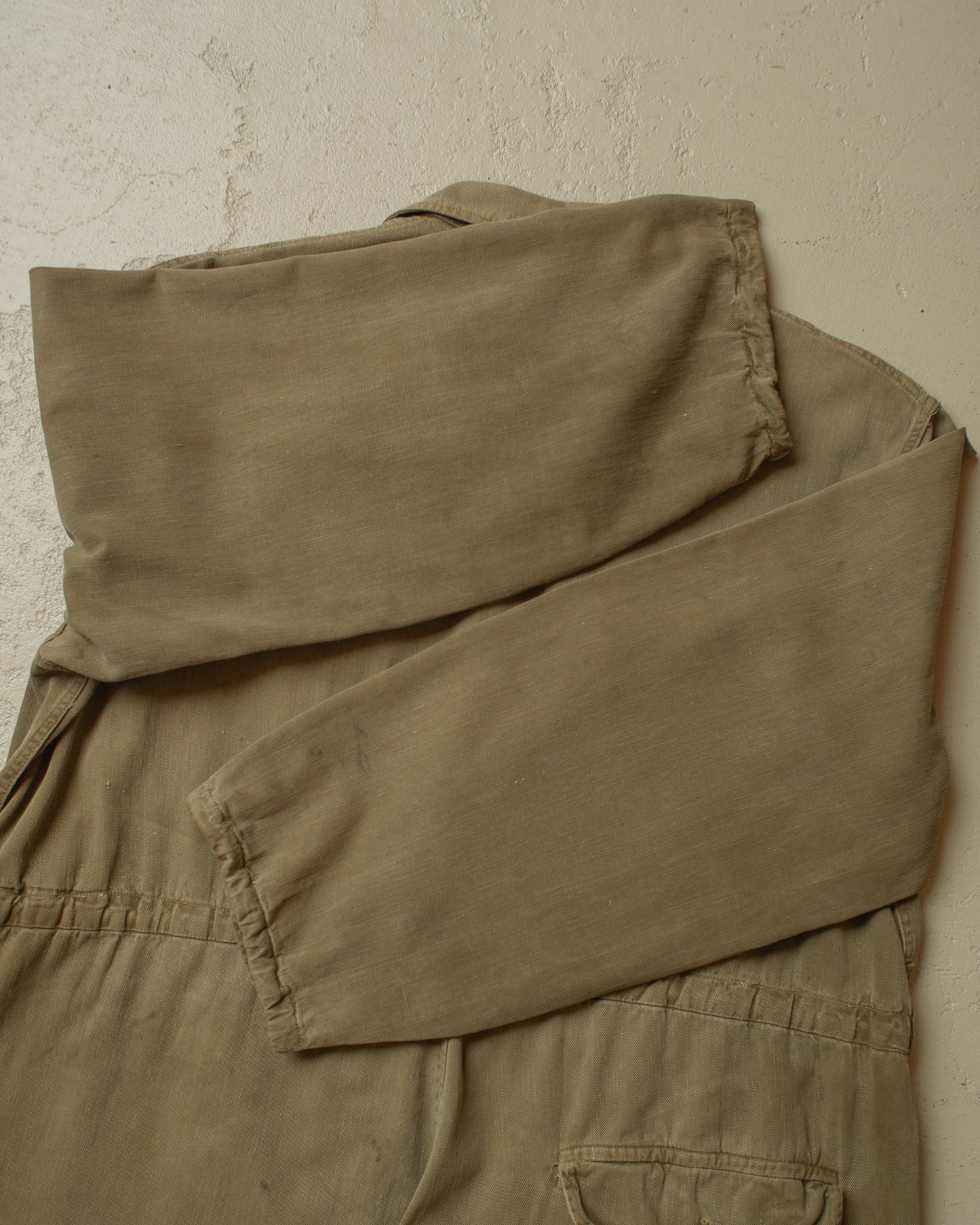 1950s German Railway Worker Coverall khaki - XL/XXL