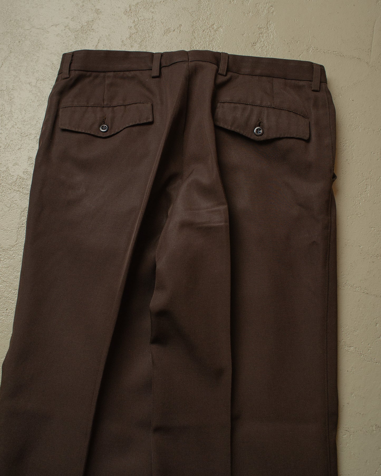 1960s/70s Flared Suit Pants brown - W34 L32