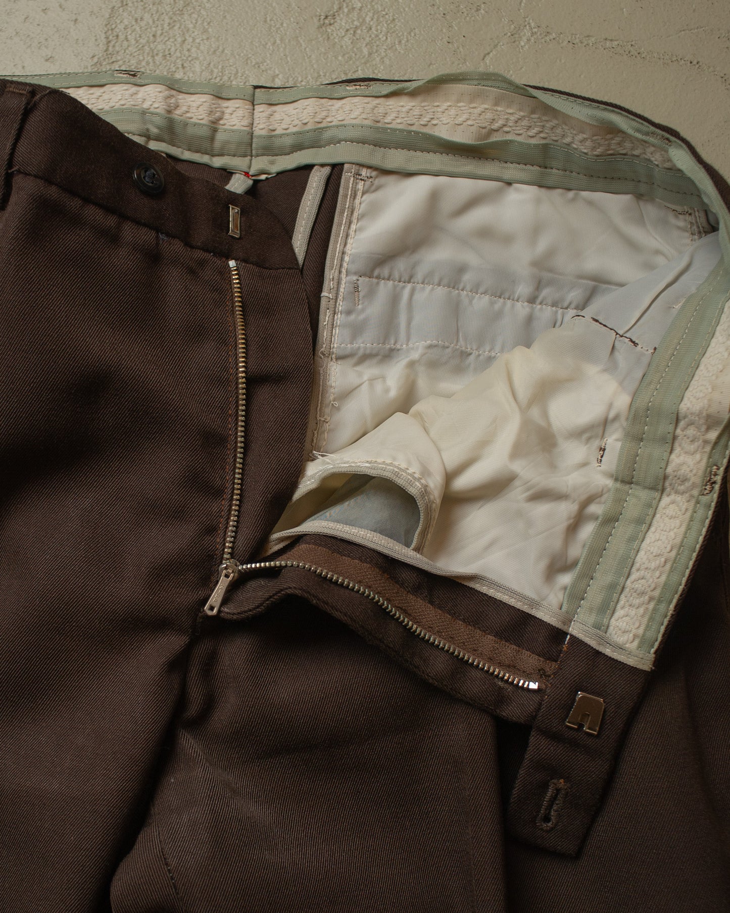 1960s/70s Flared Suit Pants brown - W34 L32