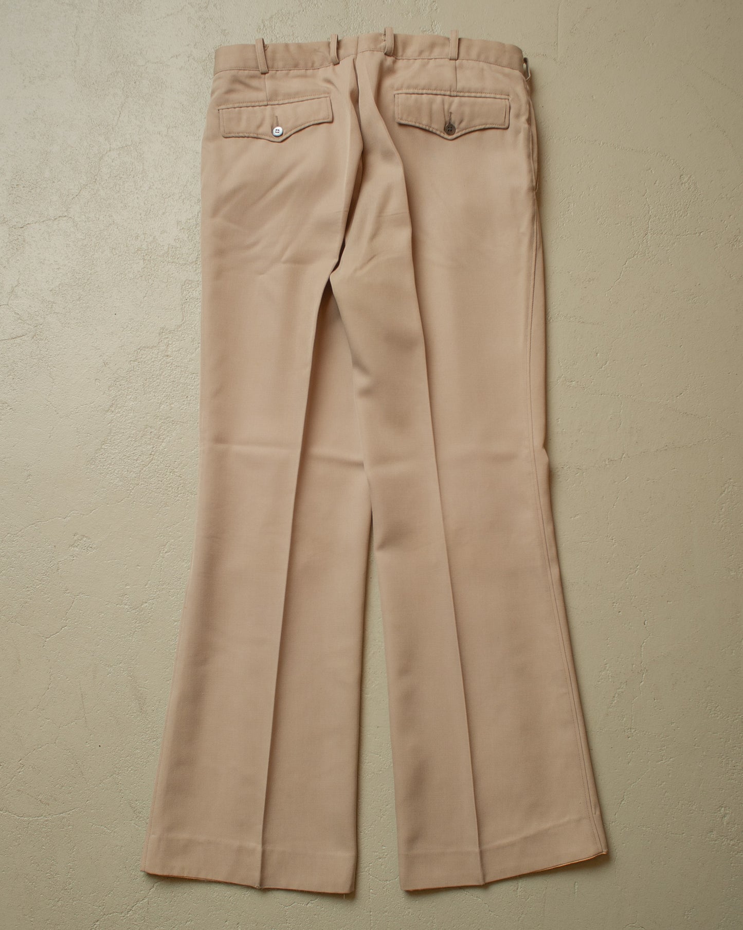 1960s/70s Flared Suit Pants beige - W34 L32