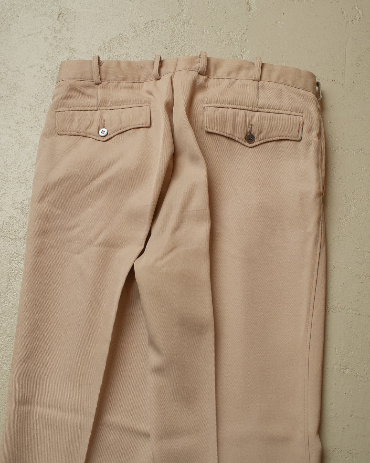 1960s/70s Flared Suit Pants beige - W34 L32