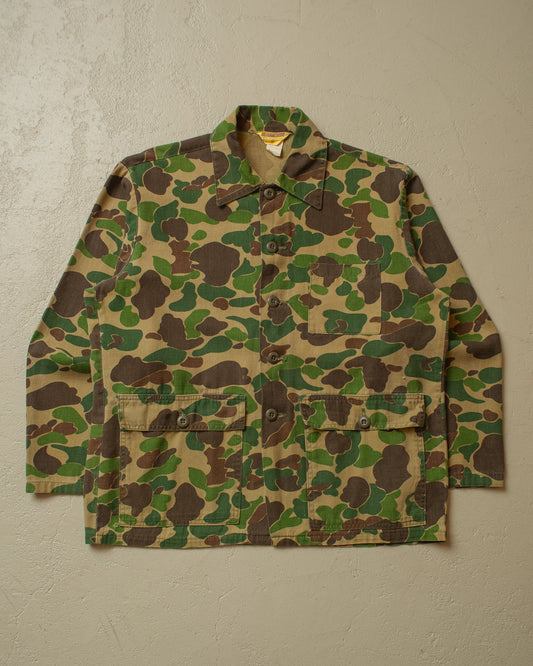 1970s Ranger Camo Hunting Shirt Jacket - M