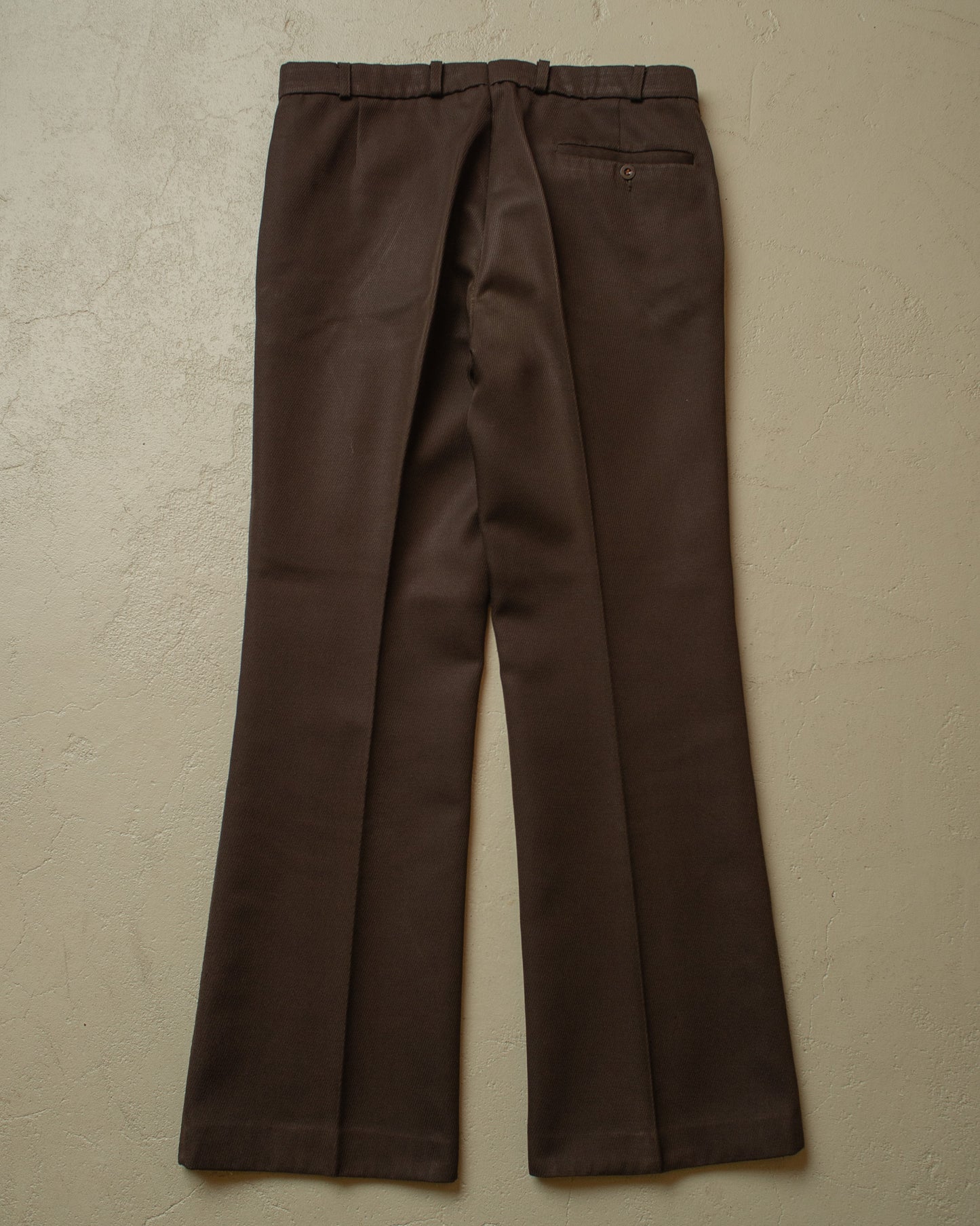 1960s/70s Flared Suit Pants brown - W35 L31/32
