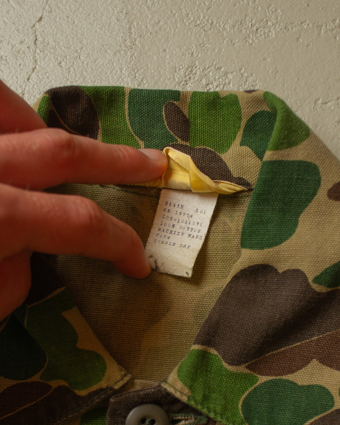 1970s Ranger Camo Hunting Shirt Jacket - M