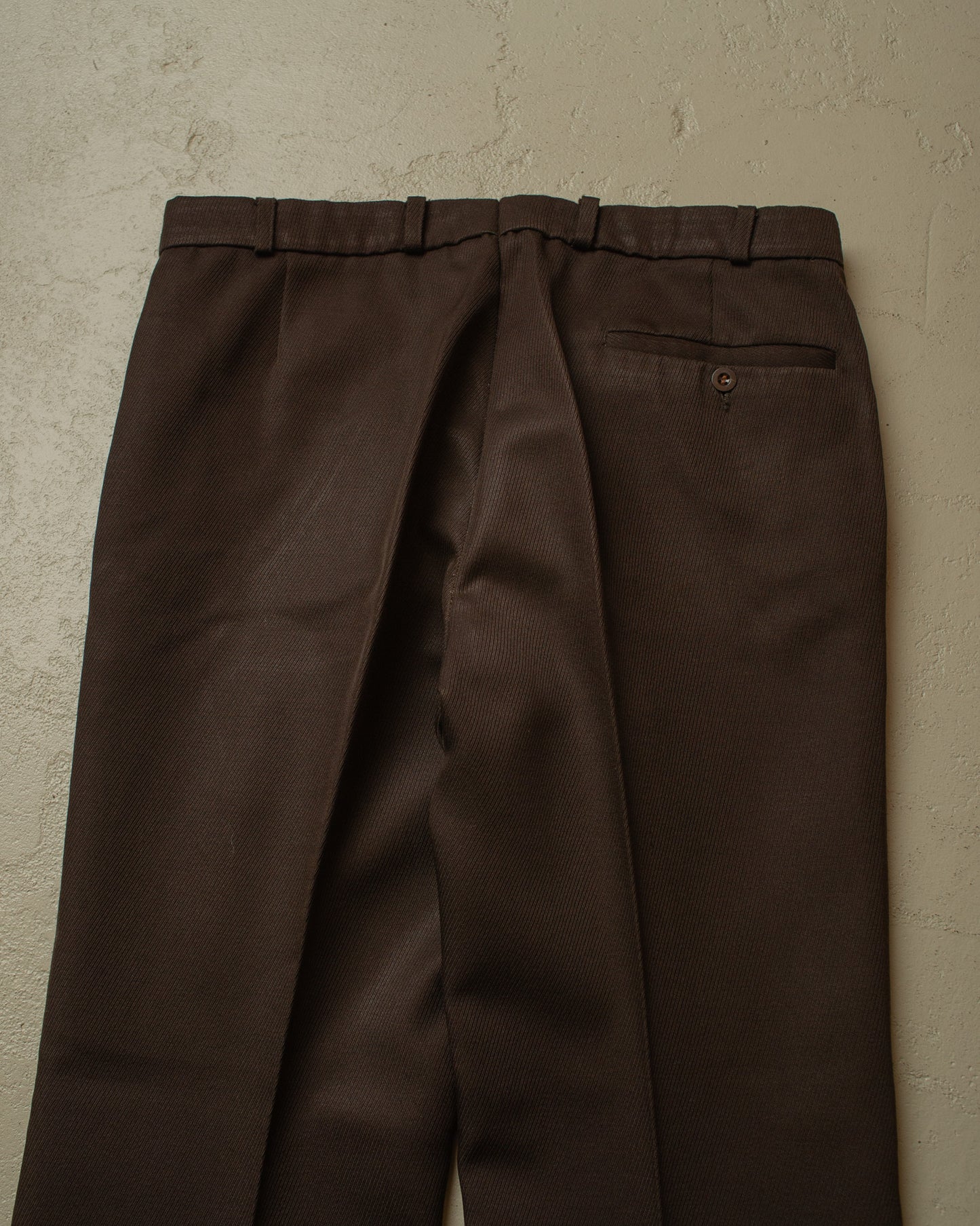 1960s/70s Flared Suit Pants brown - W35 L31/32