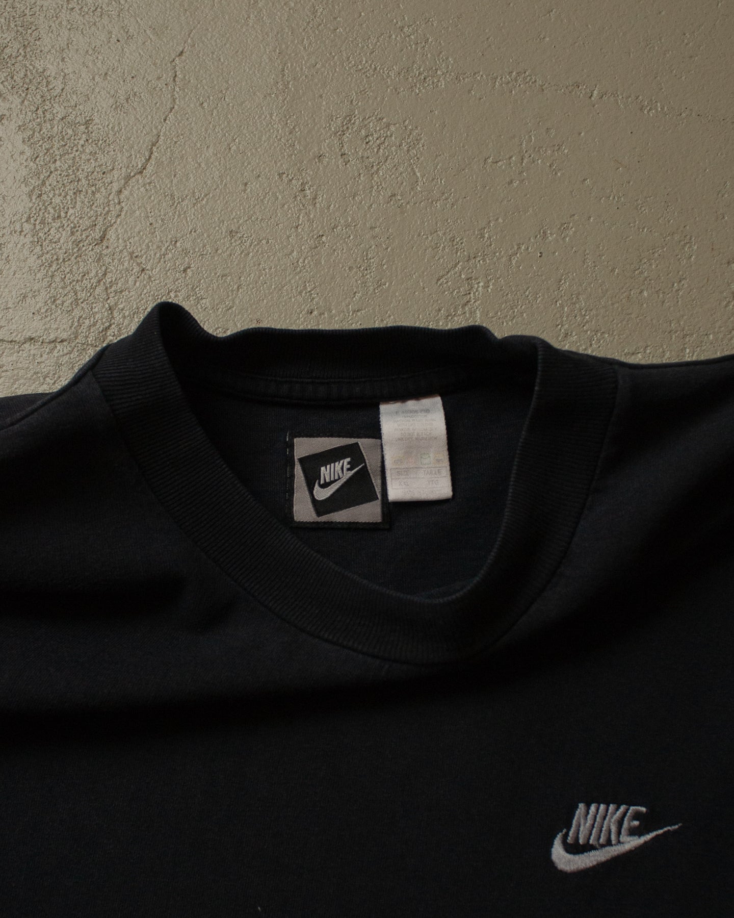 90s Nike Logo T-shirt black - XXL