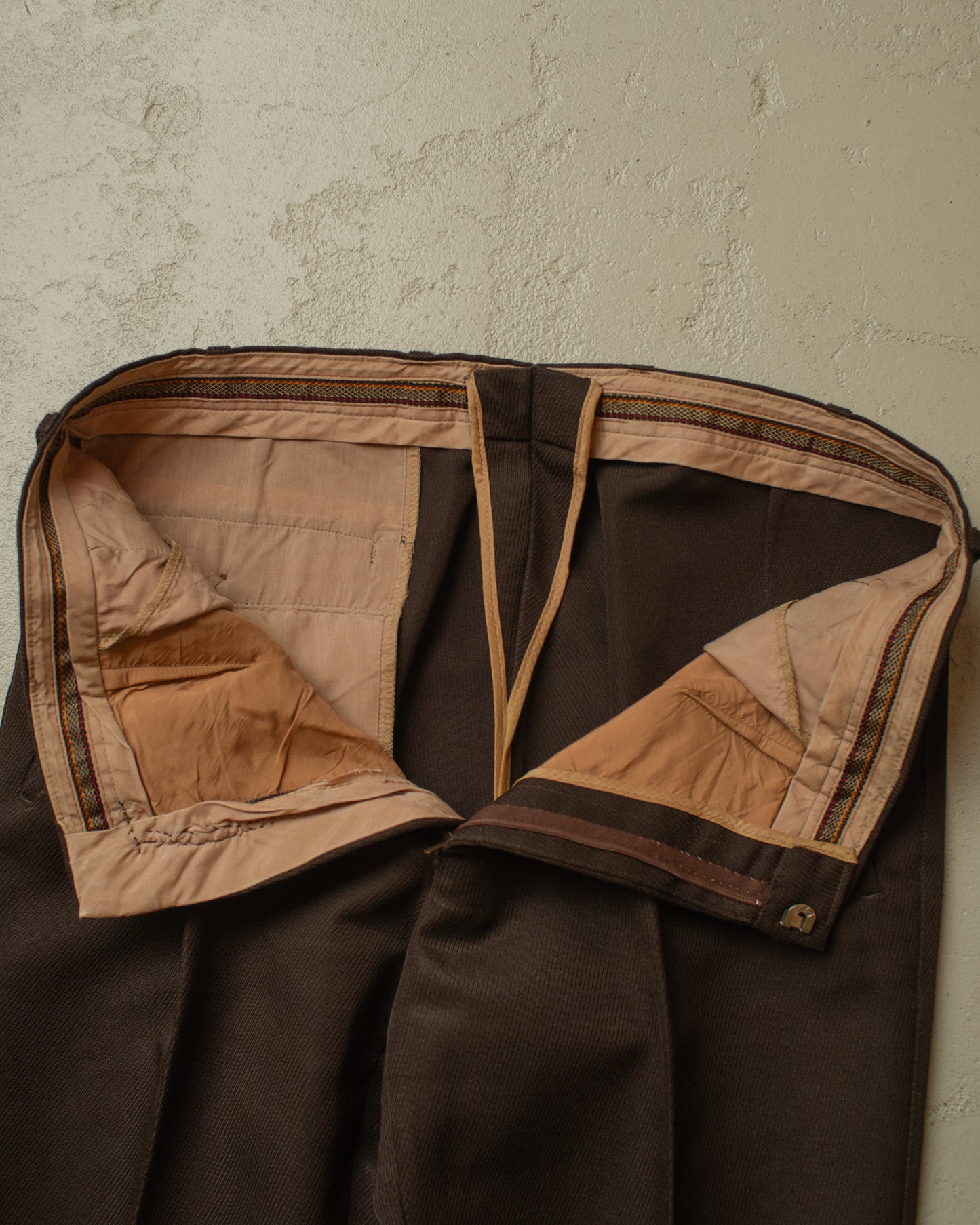 1960s/70s Flared Suit Pants brown - W35 L31/32