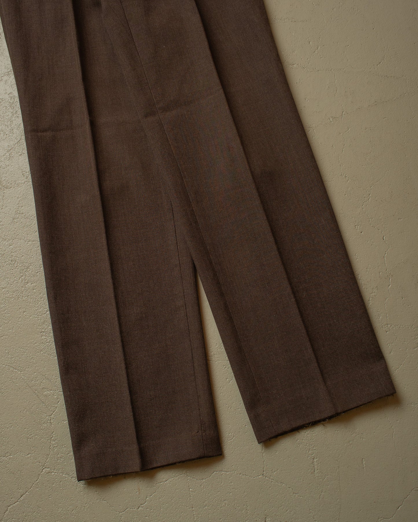 1970s/80s Oxford Suit Pants brown - W33 L31