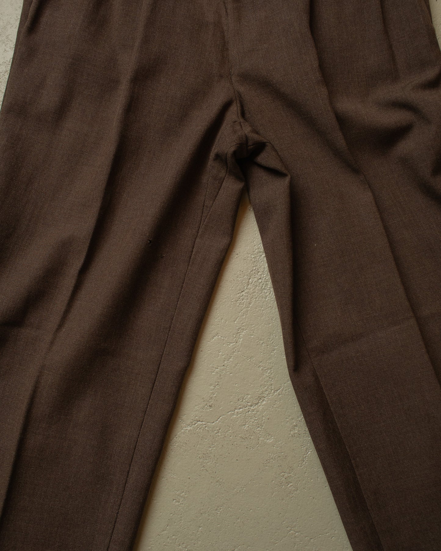 1970s/80s Oxford Suit Pants brown - W33 L31