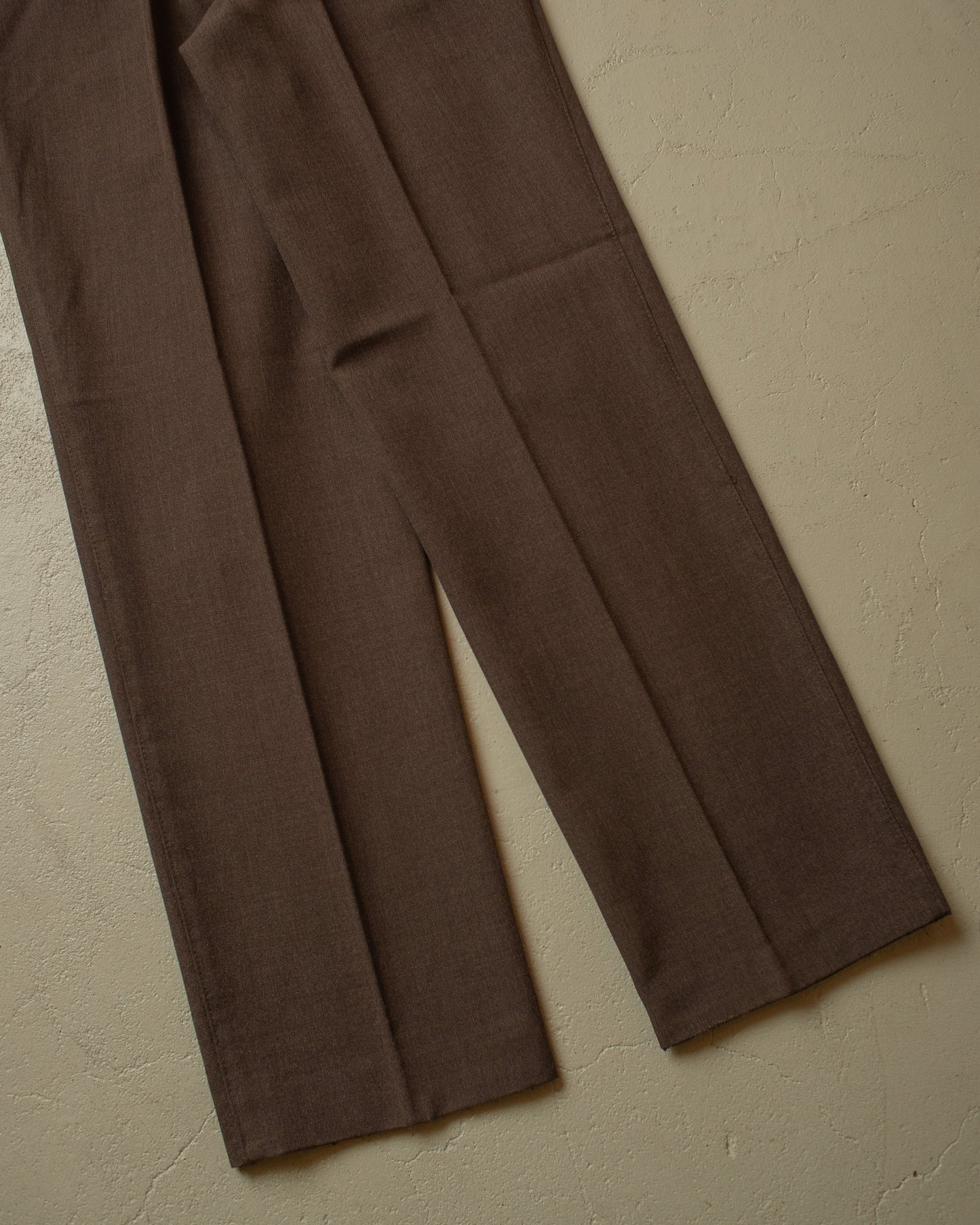 1970s/80s Oxford Suit Pants brown - W33 L31