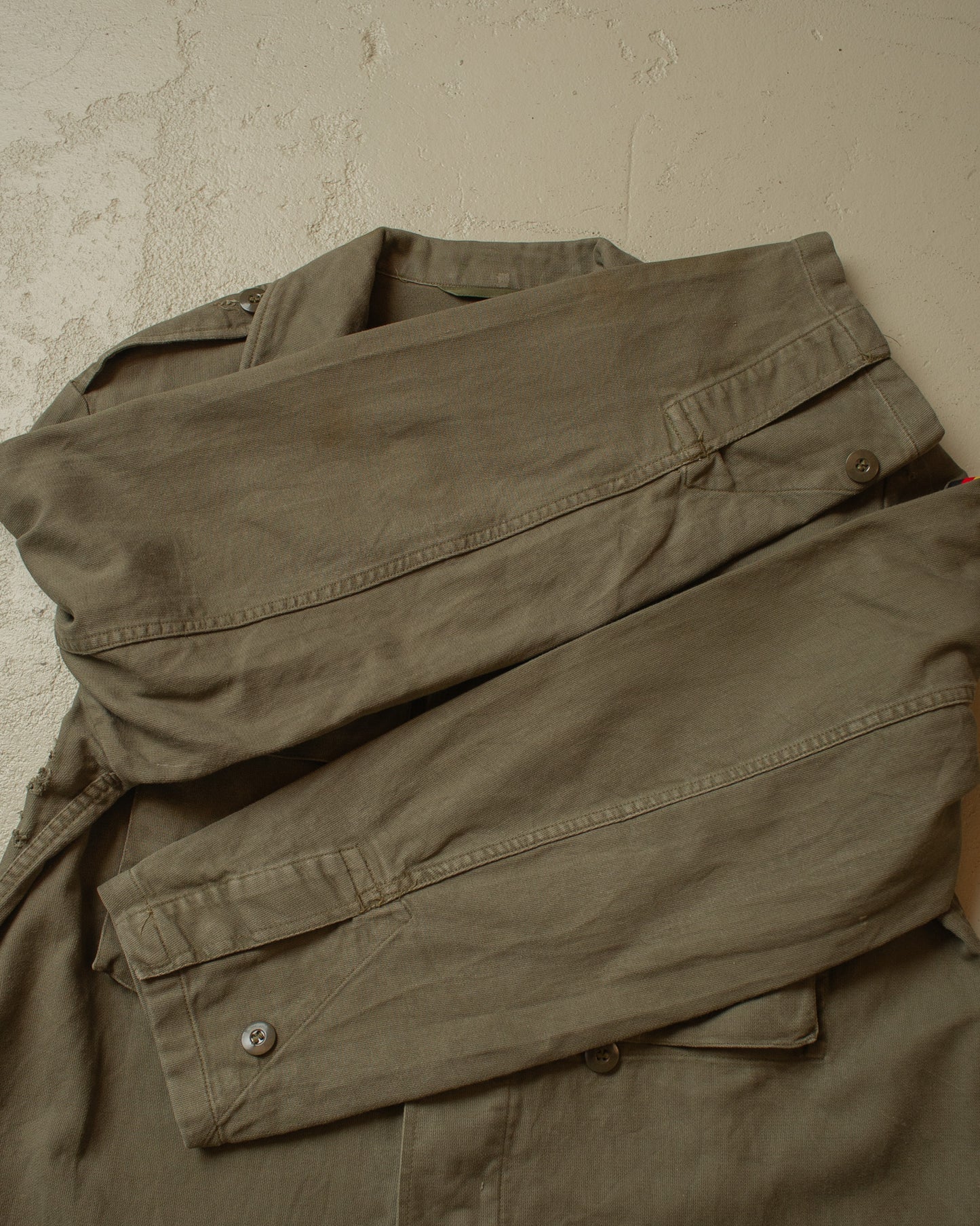 1980s German Army Field Shirt khaki - L/XL