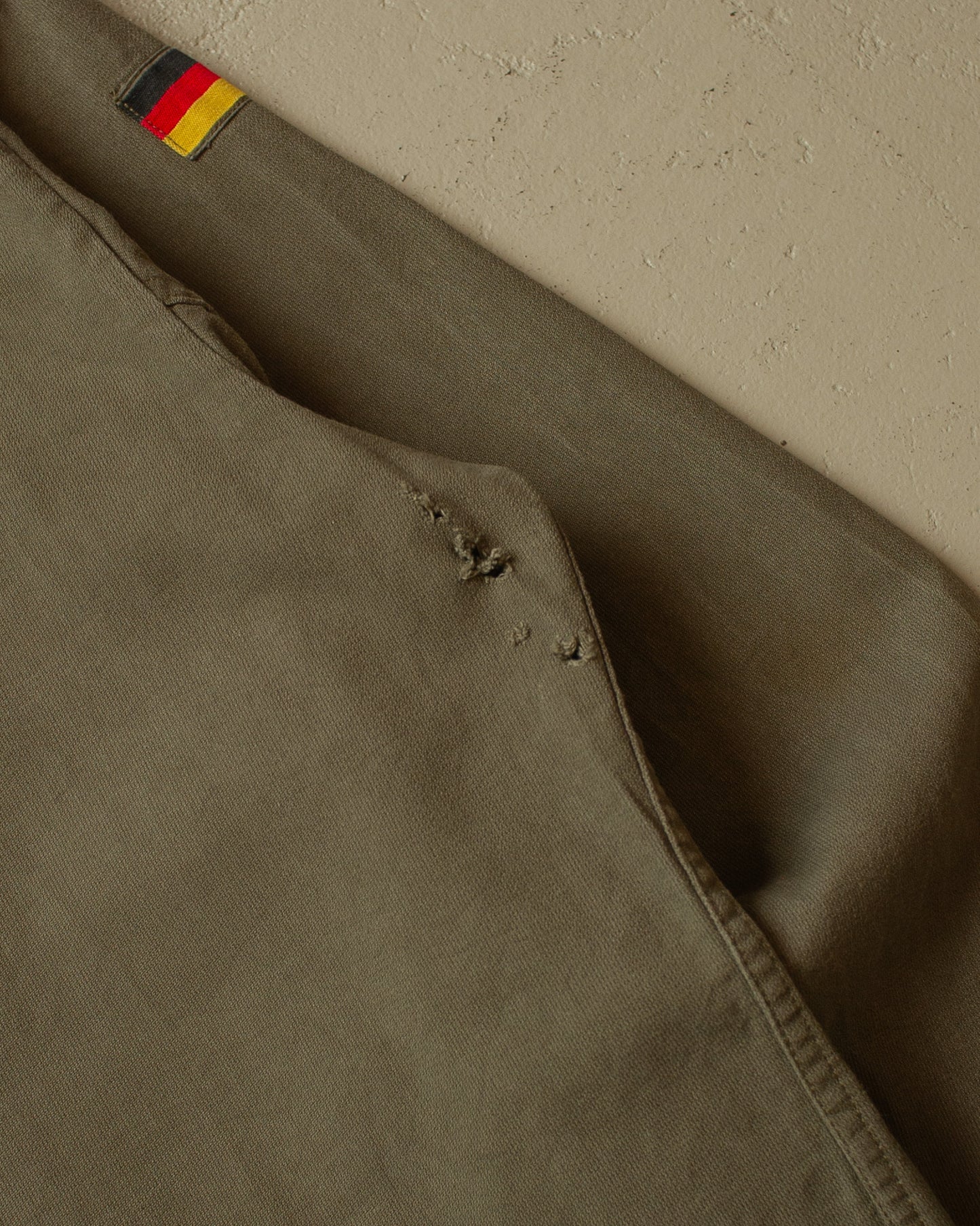 1980s German Army Field Shirt khaki - L/XL