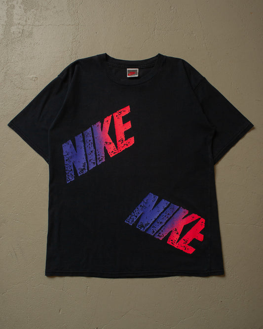 90s Nike Spellout T-shirt black - L