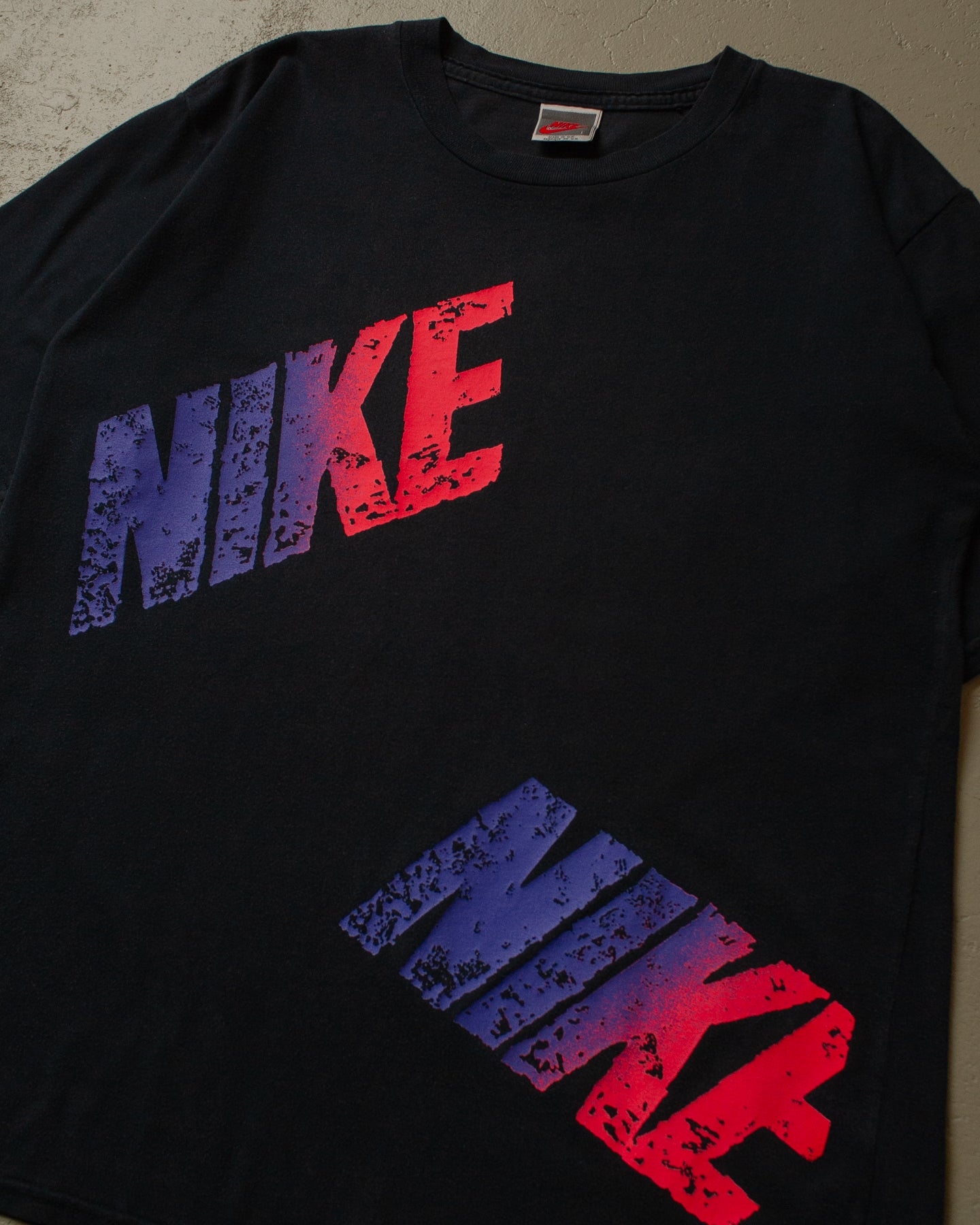 90s Nike Spellout T-shirt black - L