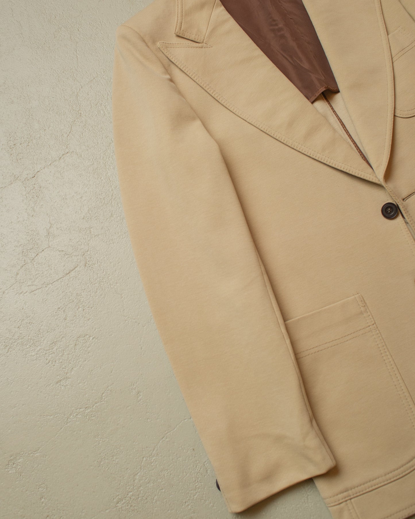 1960s/70s Peak Lapel Sports Jacket beige - M