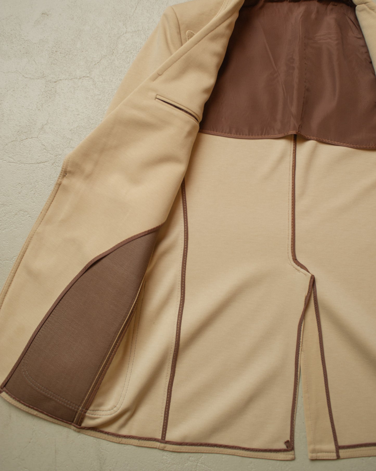 1960s/70s Peak Lapel Sports Jacket beige - M