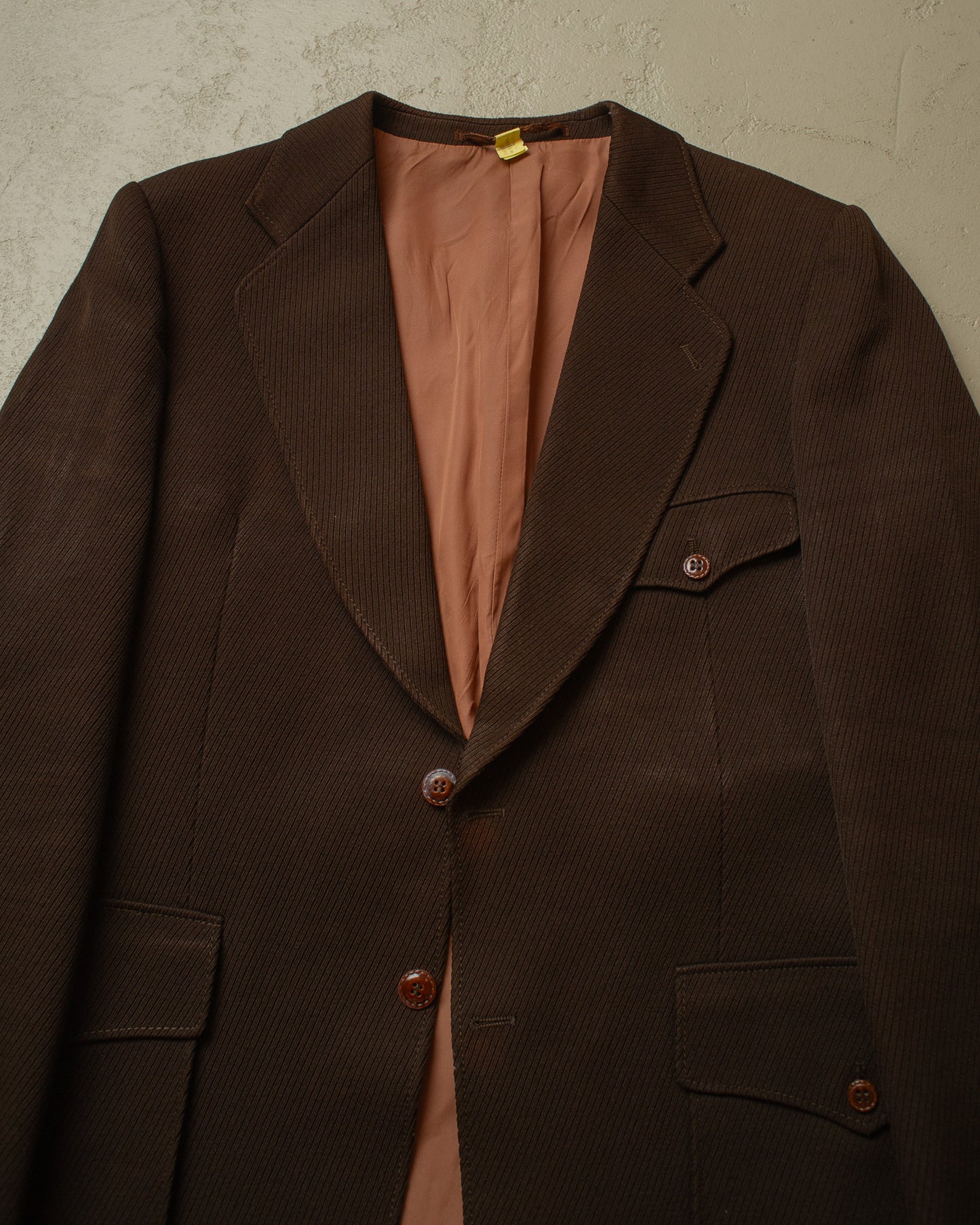 1970s Belted Sports Jacket brown - L