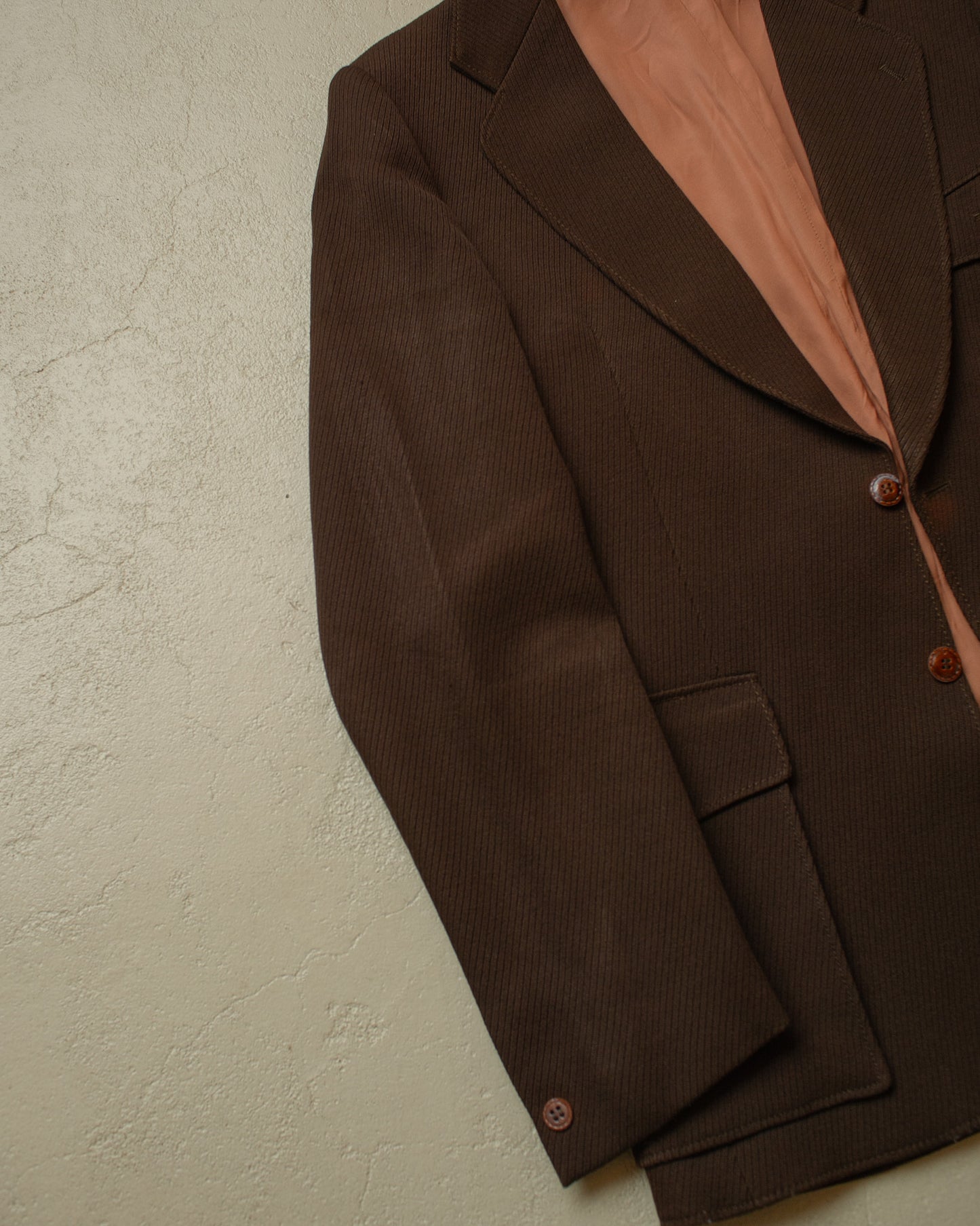 1970s Belted Sports Jacket brown - L
