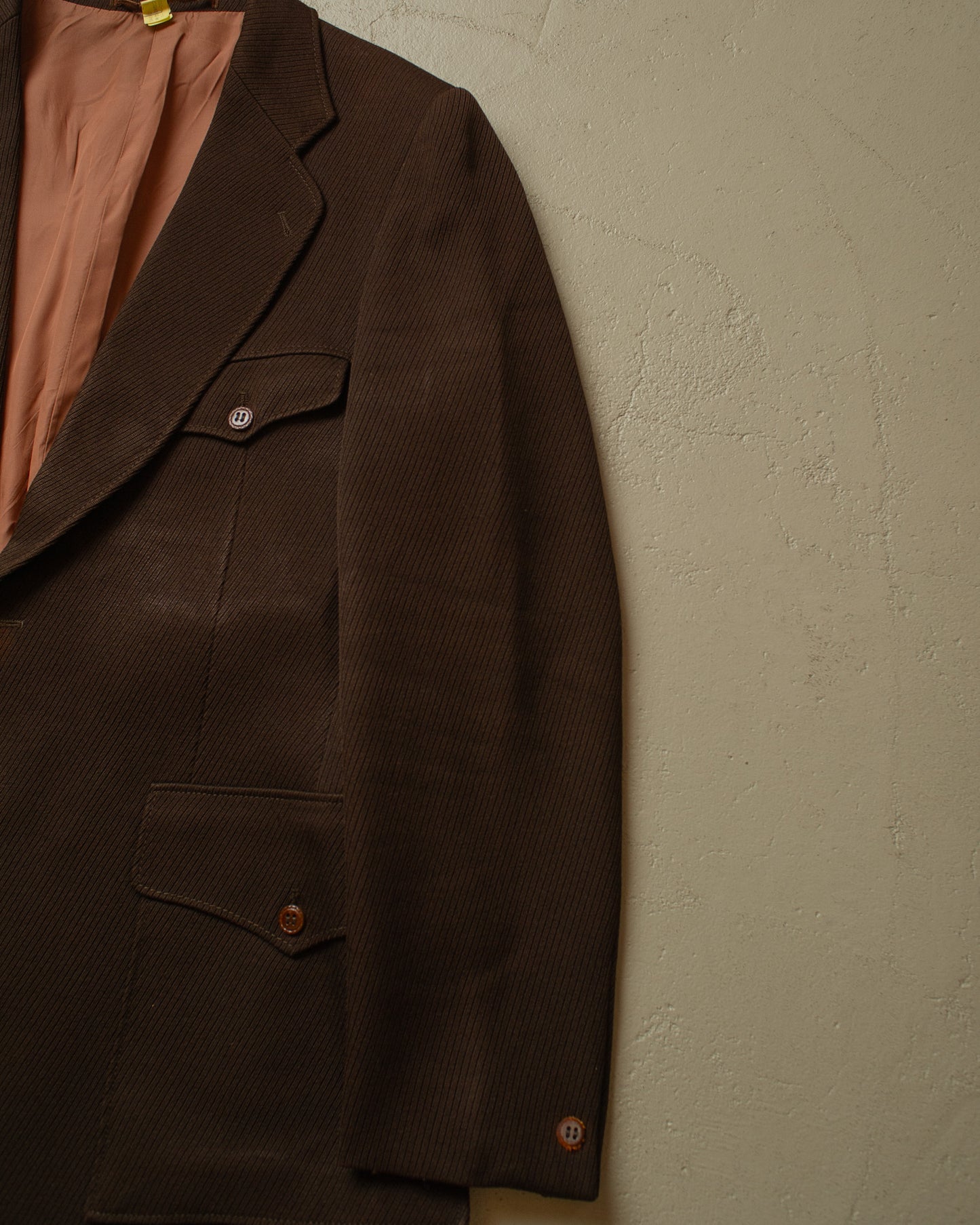 1970s Belted Sports Jacket brown - L