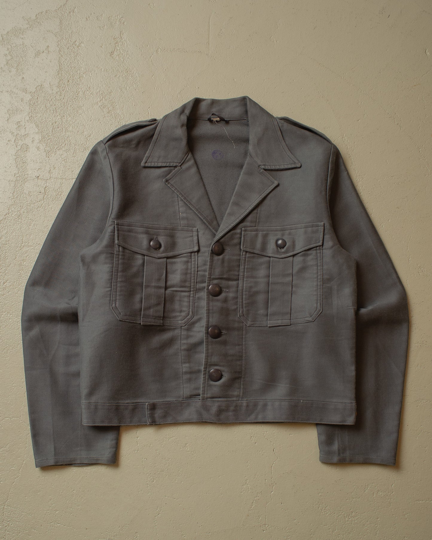 1960s unworn Dutch Workwear Jacket grey - M/L