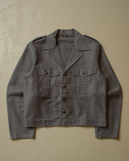 1960s unworn Dutch Workwear Jacket grey - M/L