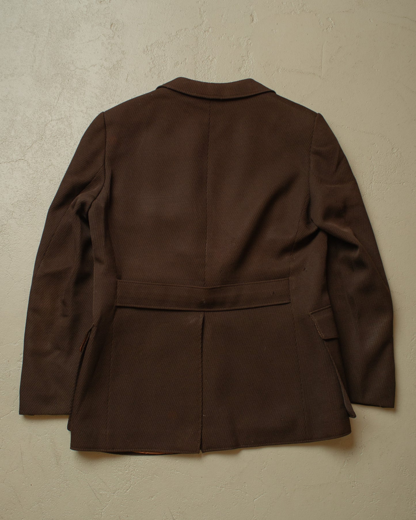 1970s Belted Sports Jacket brown - L