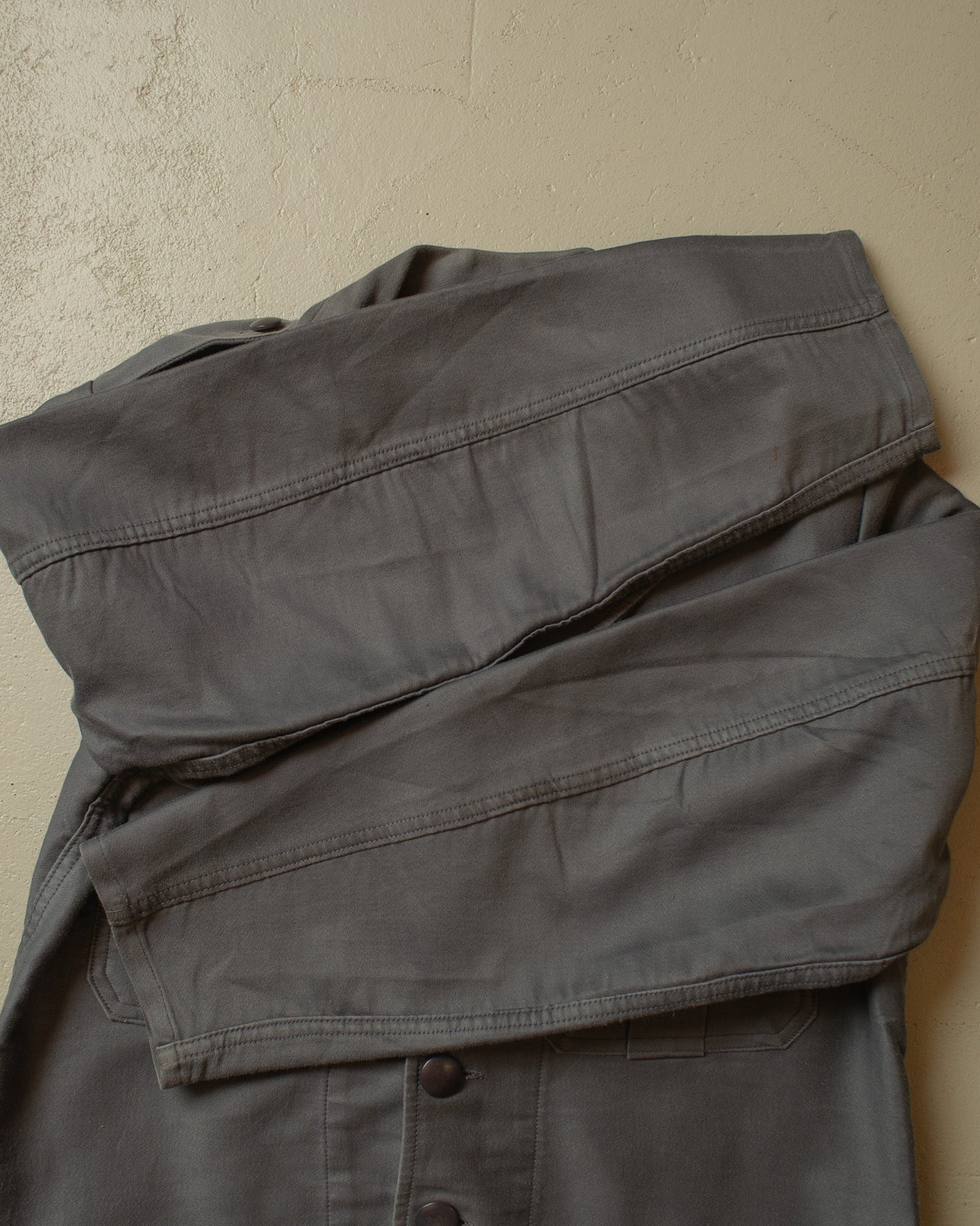1960s unworn Dutch Workwear Jacket grey - M/L
