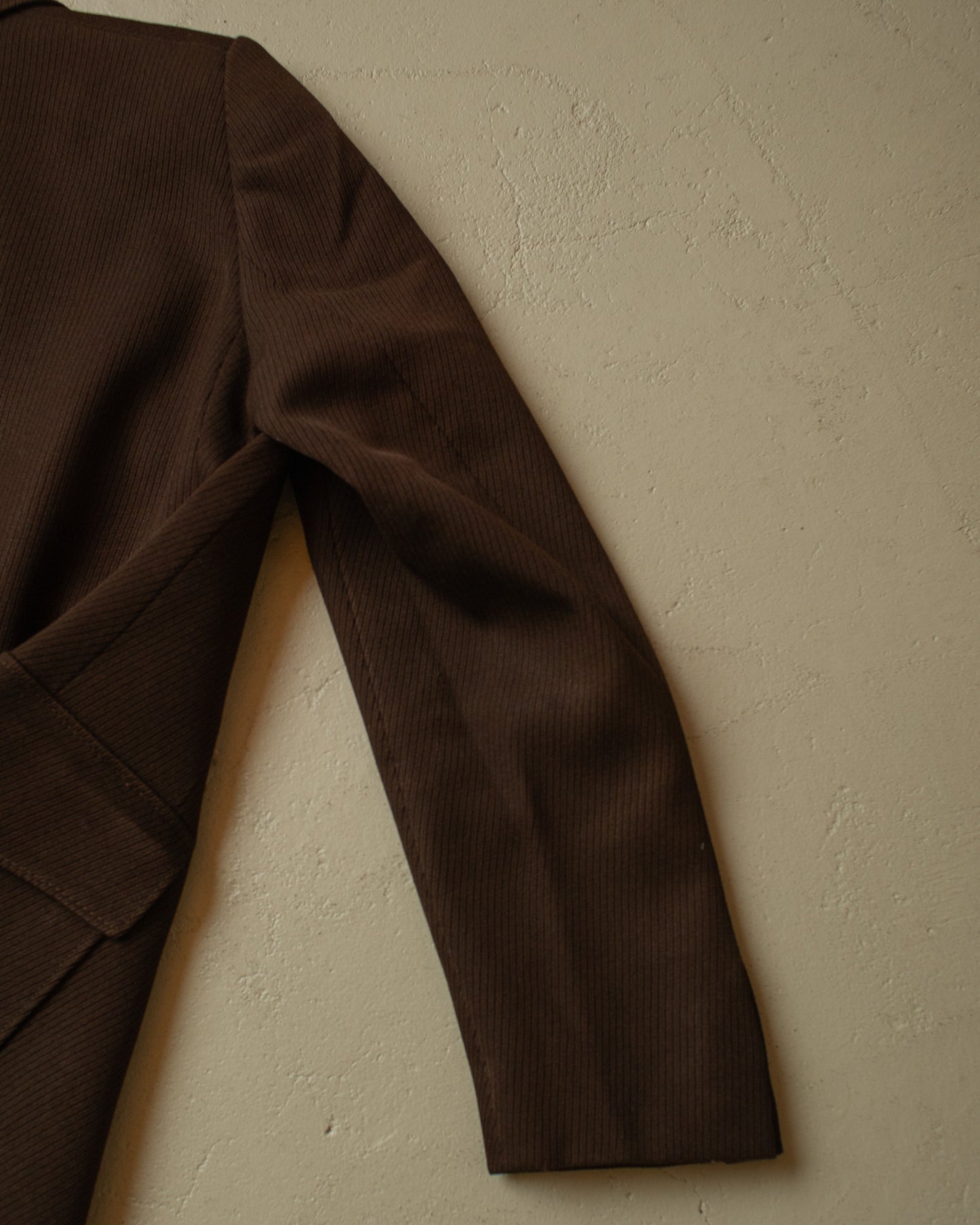 1970s Belted Sports Jacket brown - L