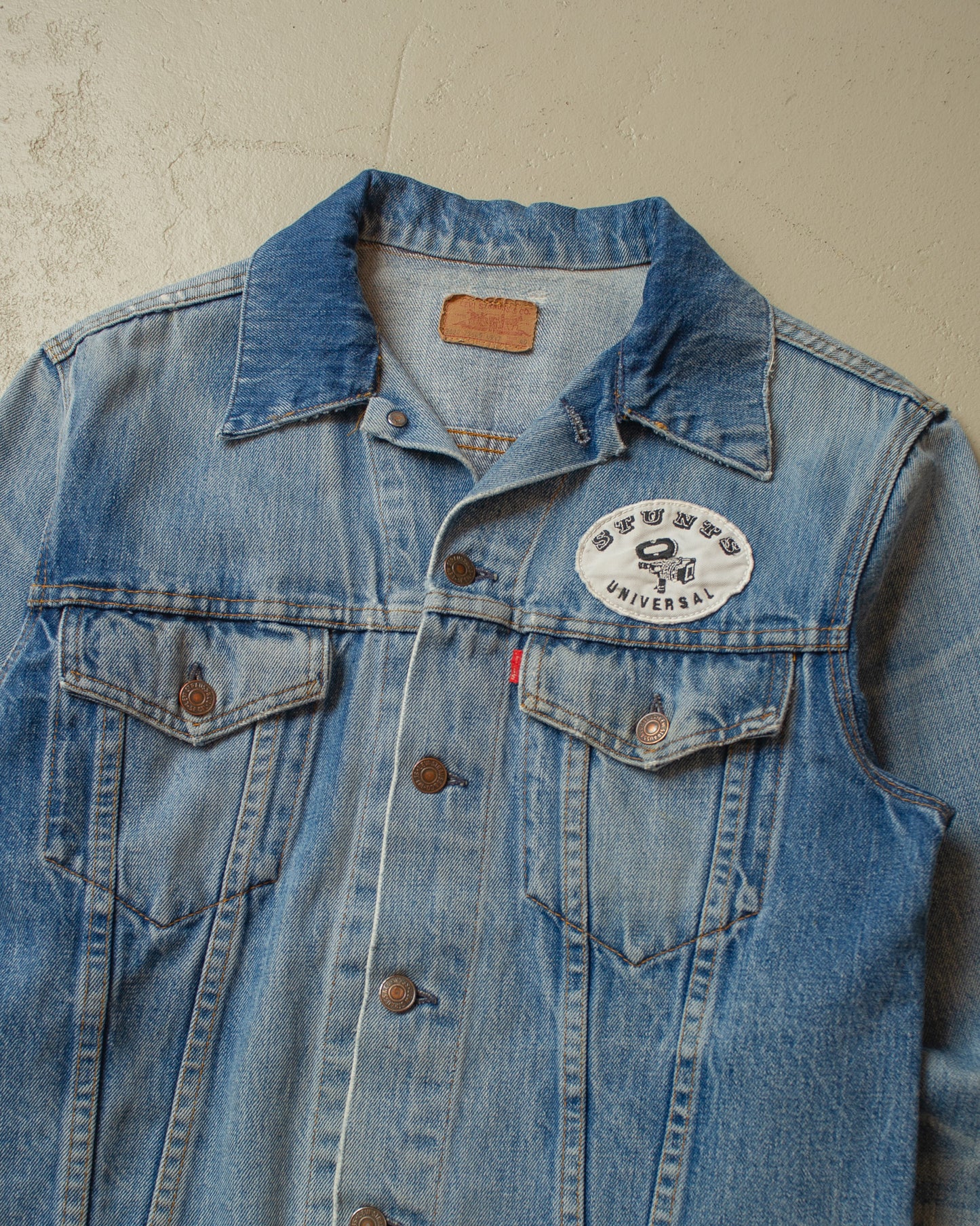 1980s Levi´s Type 3 Universal Stunts Film Studio Denim Jacket - M/L