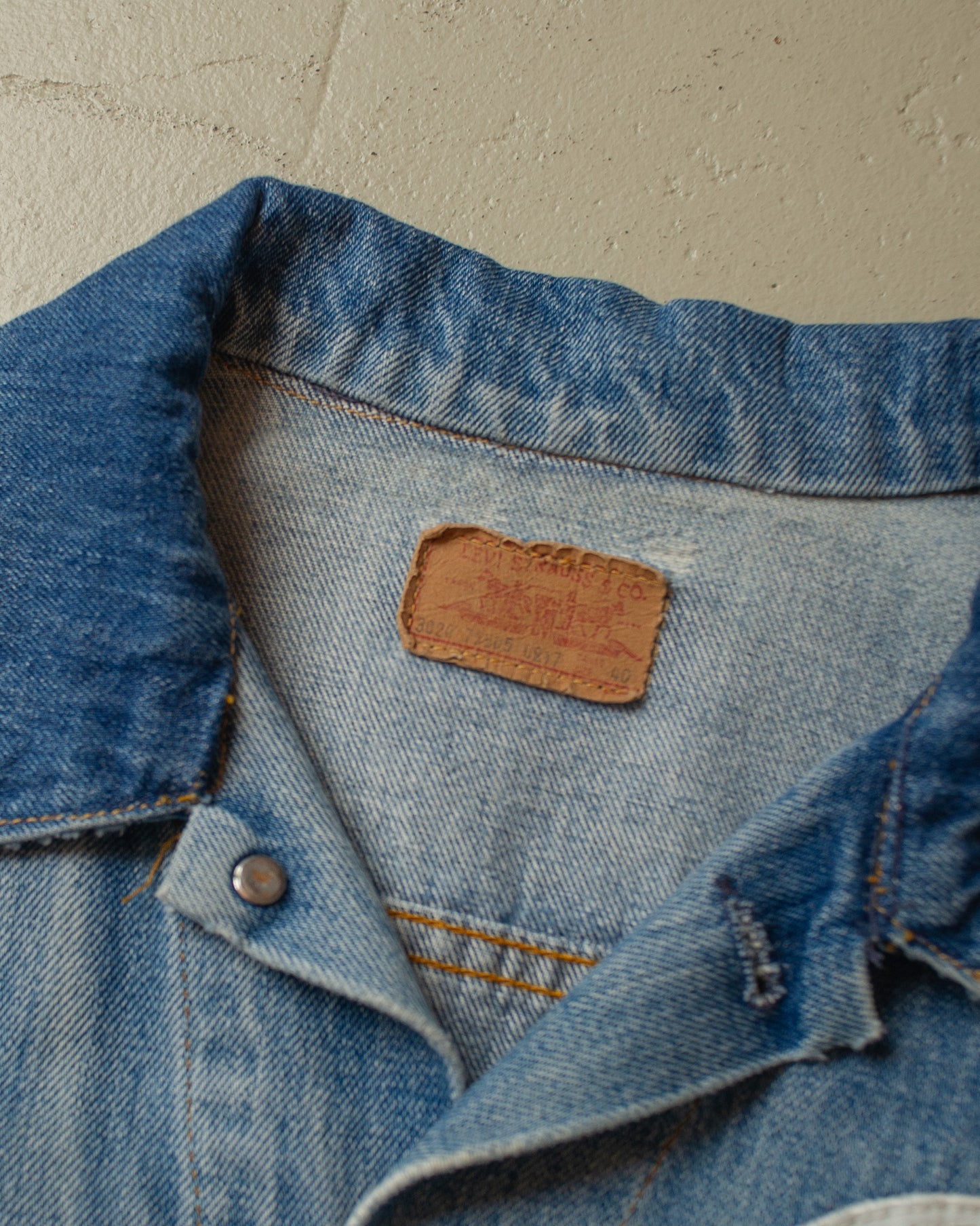 1980s Levi´s Type 3 Universal Stunts Film Studio Denim Jacket - M/L