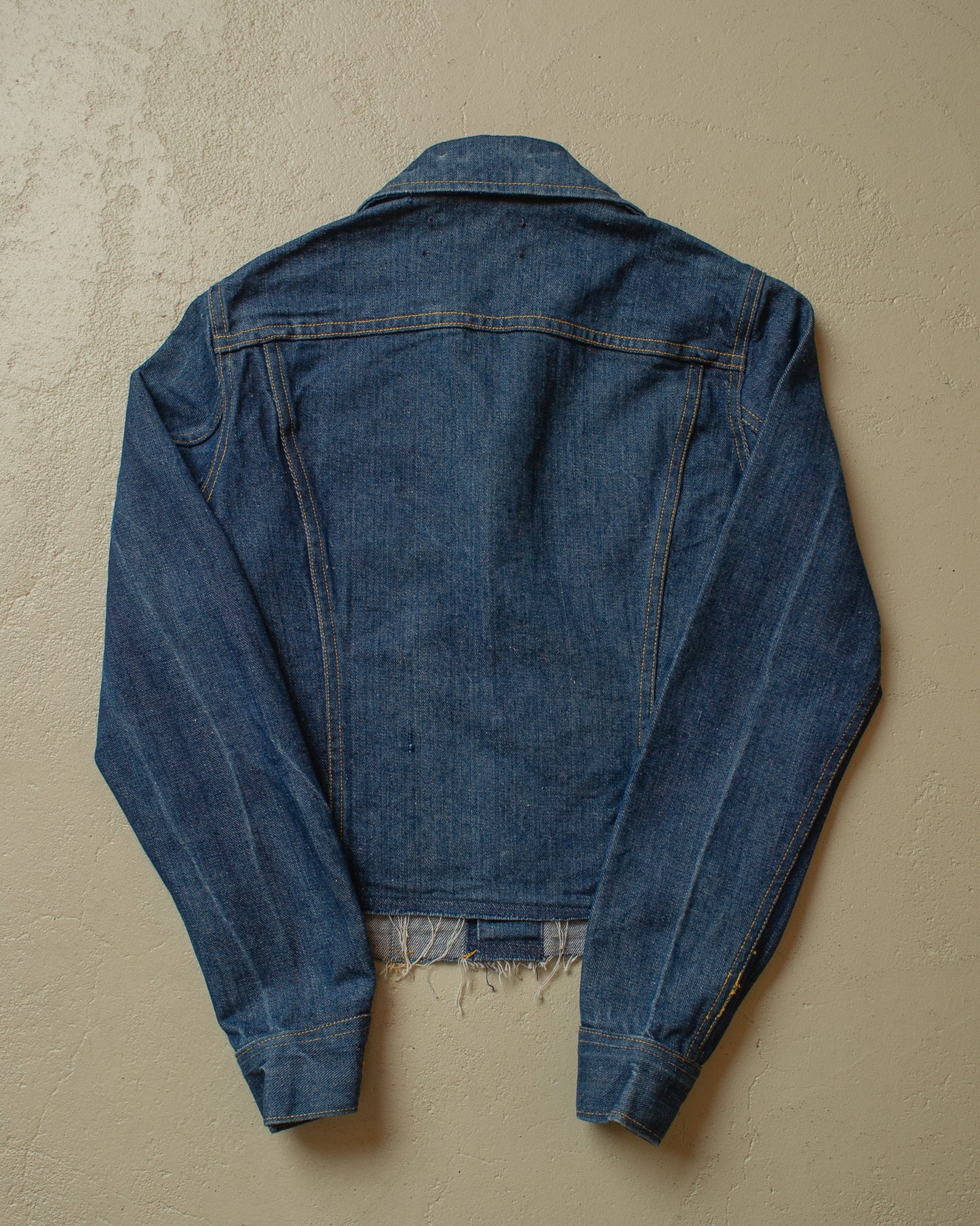 1980s chopped Lee Denim Jacket navyblue - S