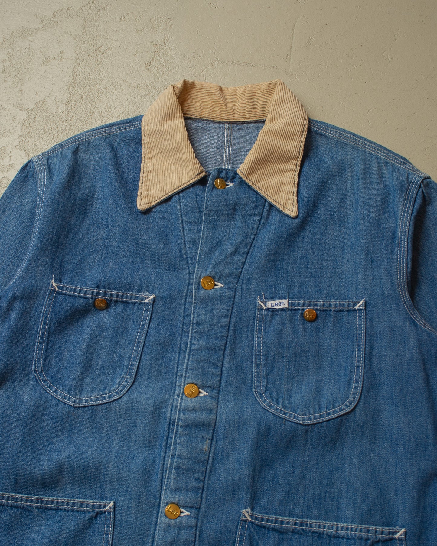 1980s Lee Denim Chore Coat blue - L/XL