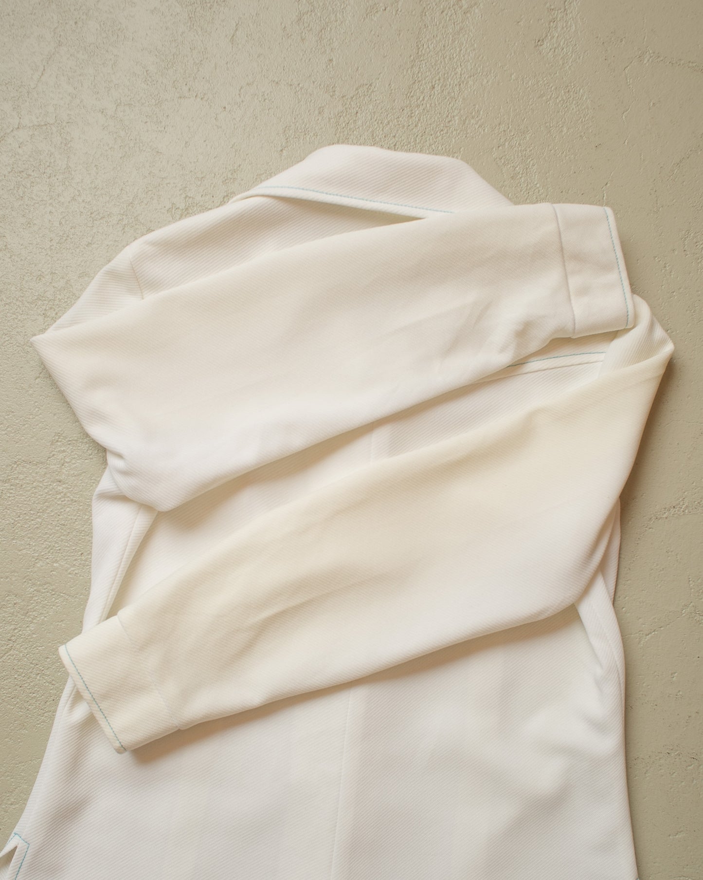 1970s Womens Beaded Western Shirt white - M