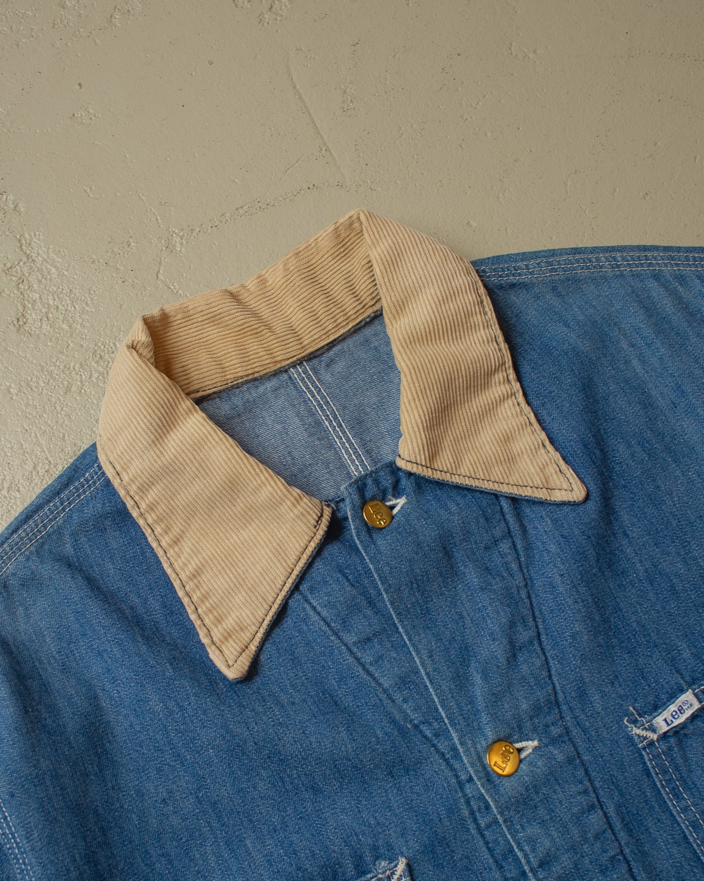 1980s Lee Denim Chore Coat blue - L/XL
