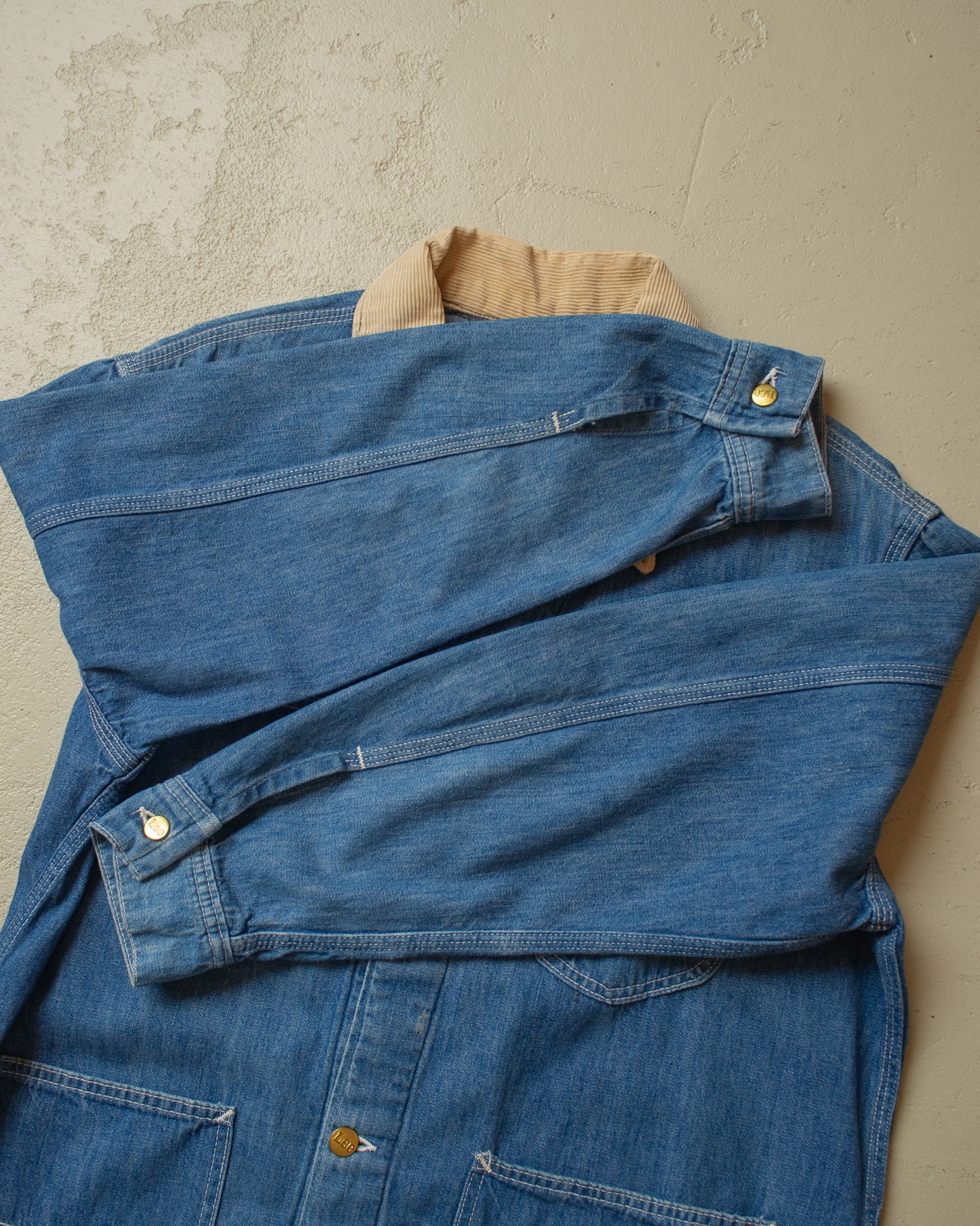 1980s Lee Denim Chore Coat blue - L/XL
