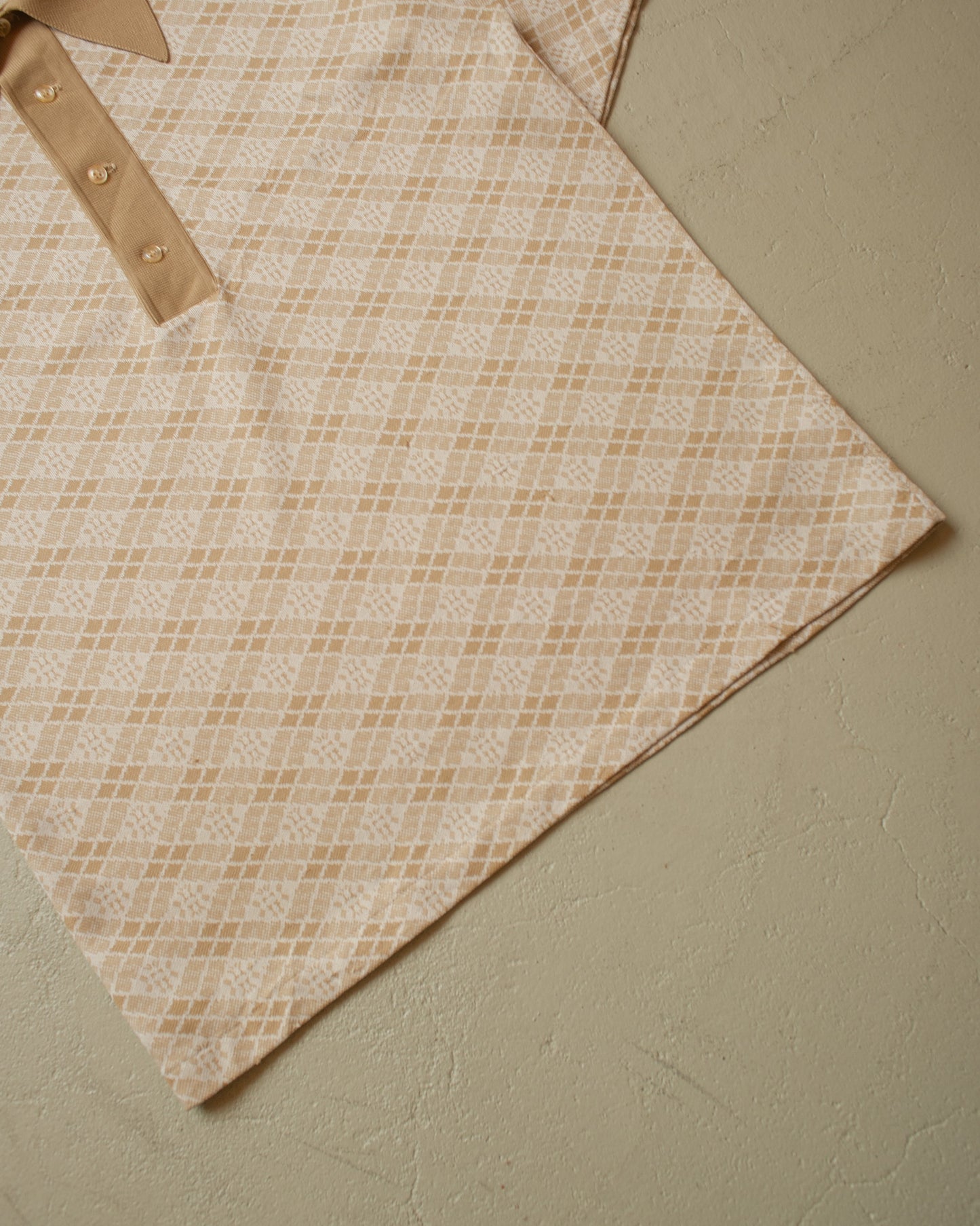 1960s/70s Jantzen Polo Shirt beige - M/L