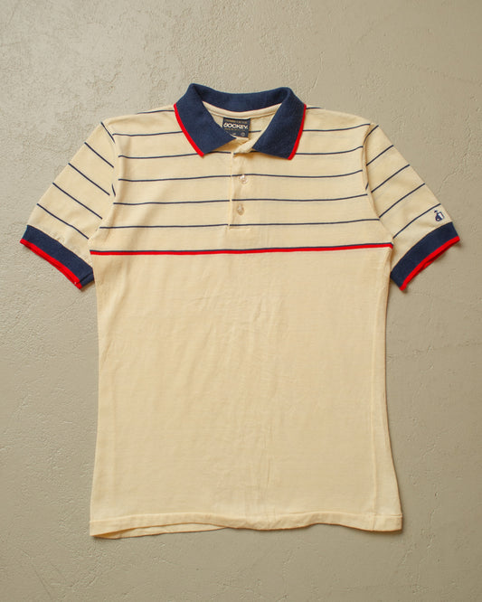 1980s Jockey Tennis Polo beige - S/M