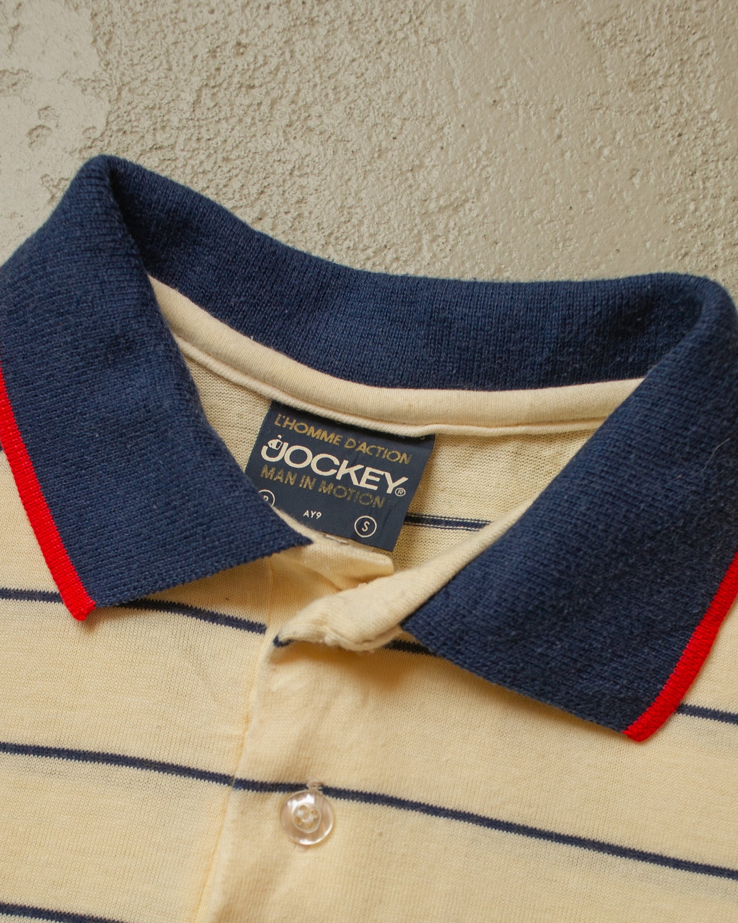 1980s Jockey Tennis Polo beige - S/M