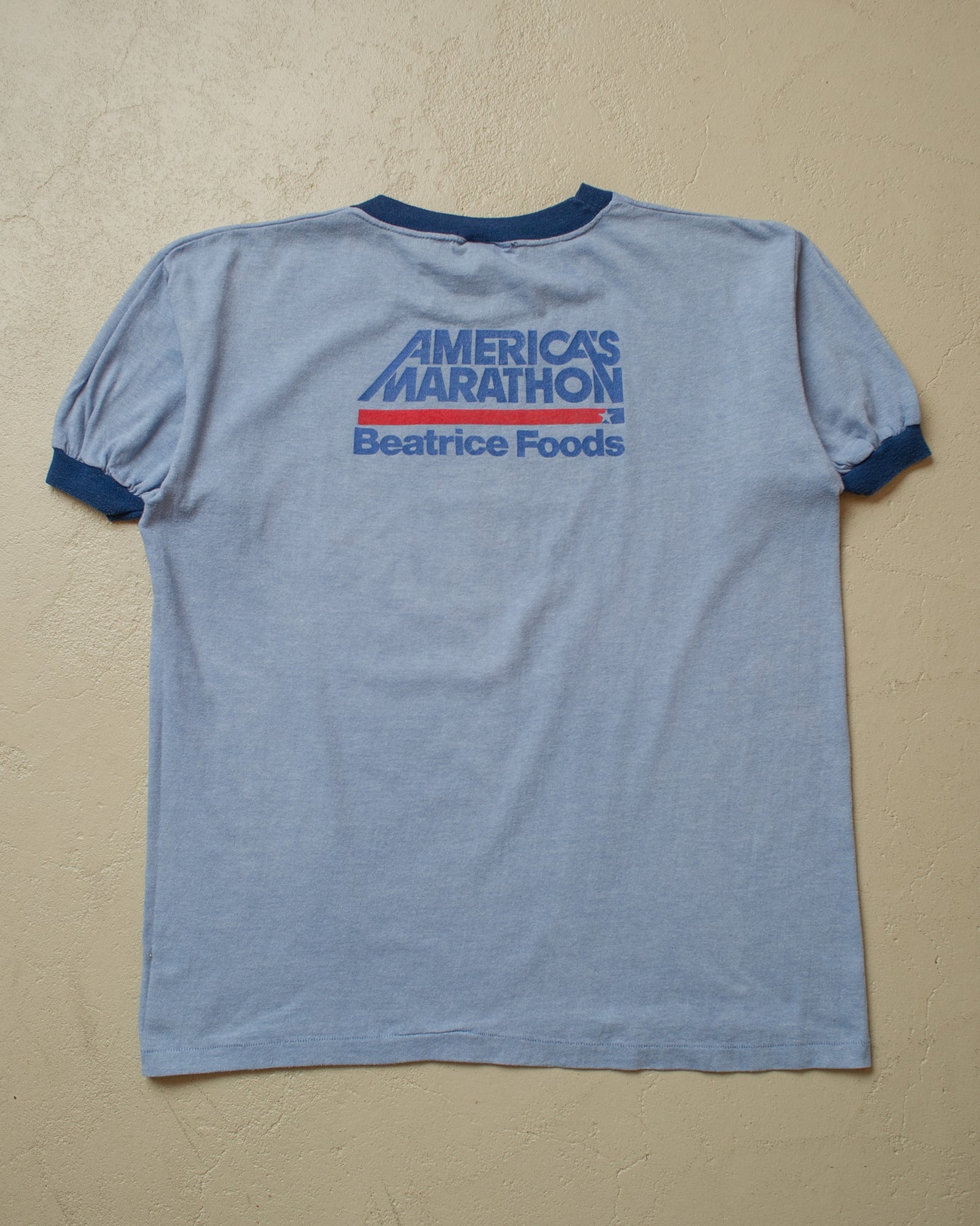 1979 Chicago Marathon Ringer T-shirt blue - L