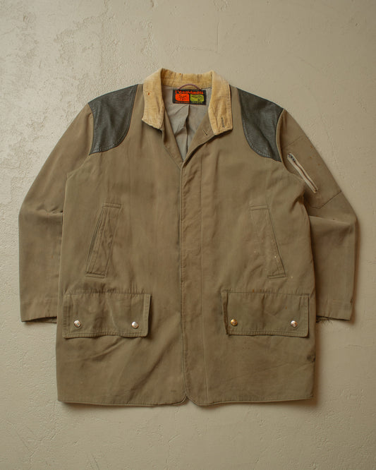 1970s distressed French Hunting Jacket brown - L