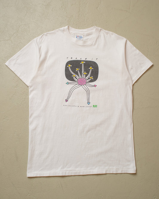 1990s ASI Computer Promo T-shirt white - XL