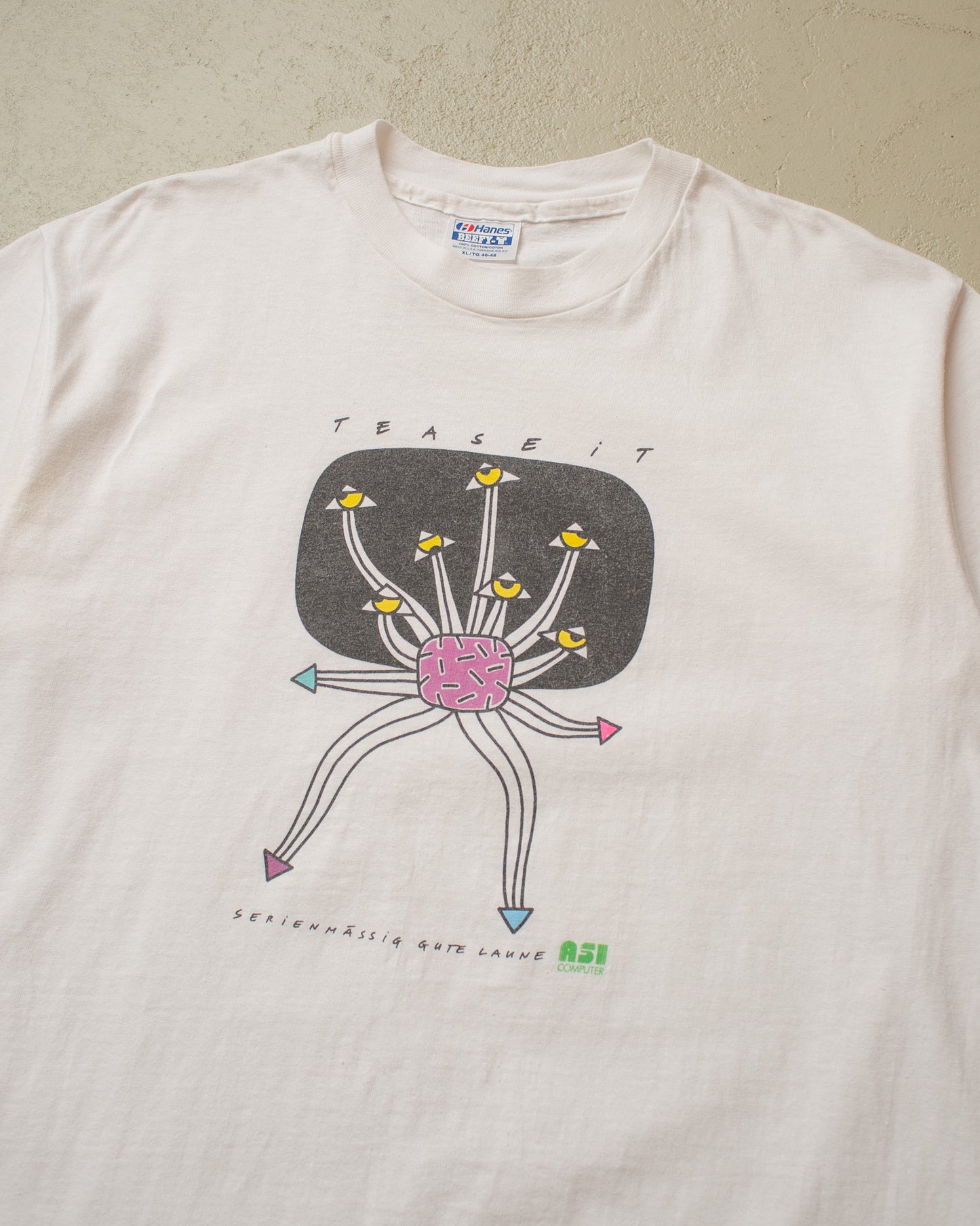 1990s ASI Computer Promo T-shirt white - XL