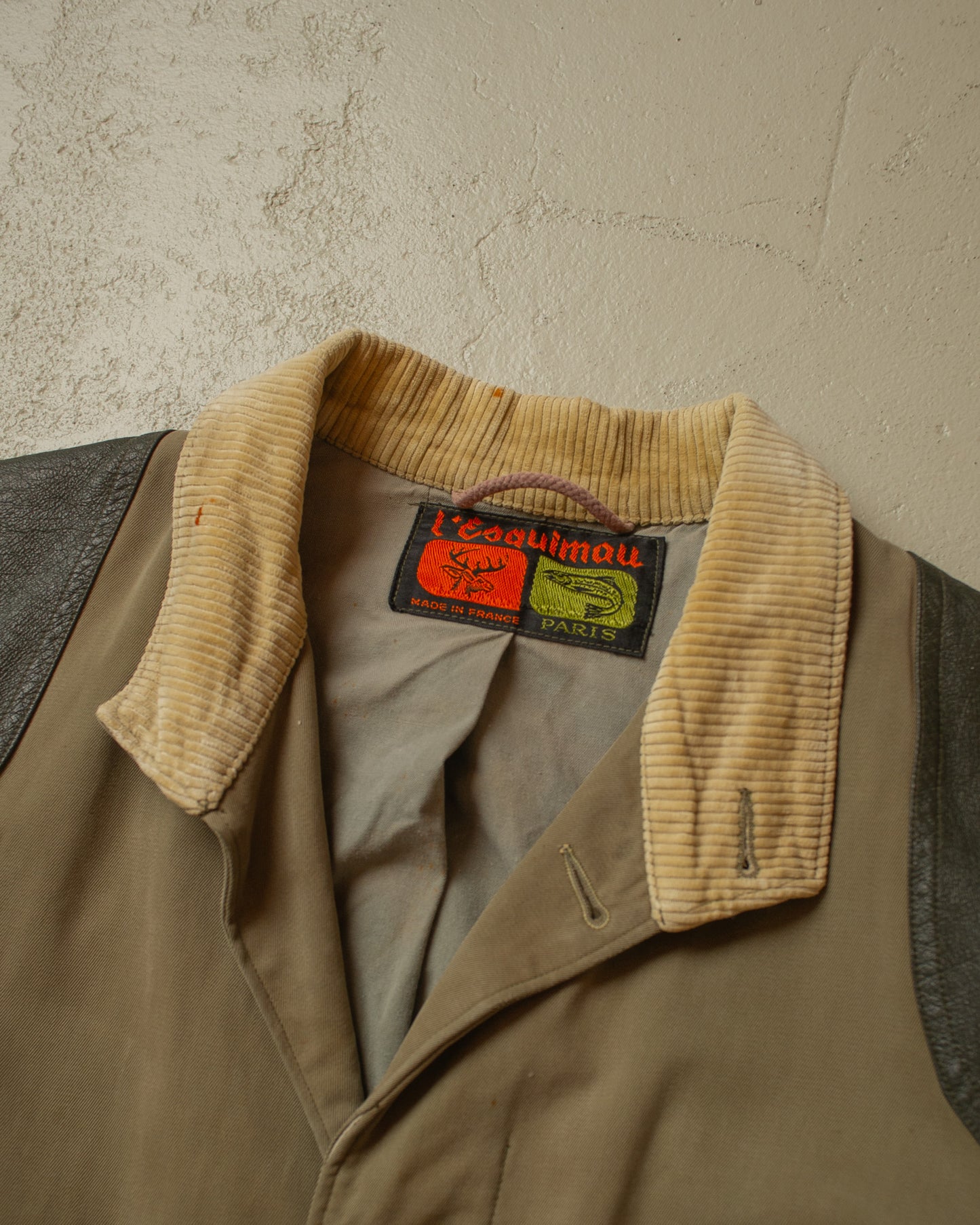 1970s distressed French Hunting Jacket brown - L