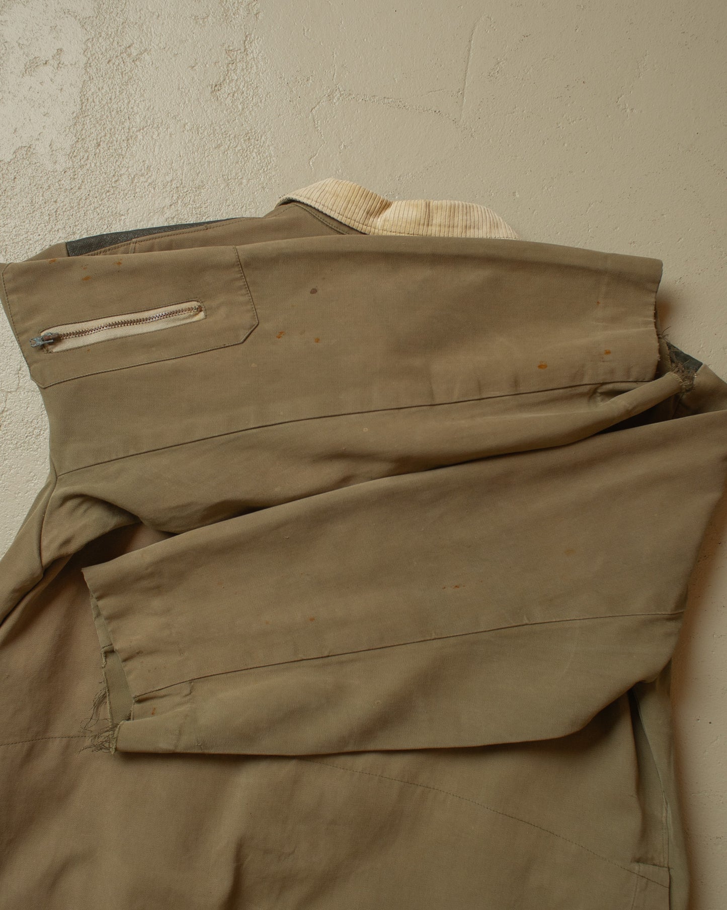1970s distressed French Hunting Jacket brown - L