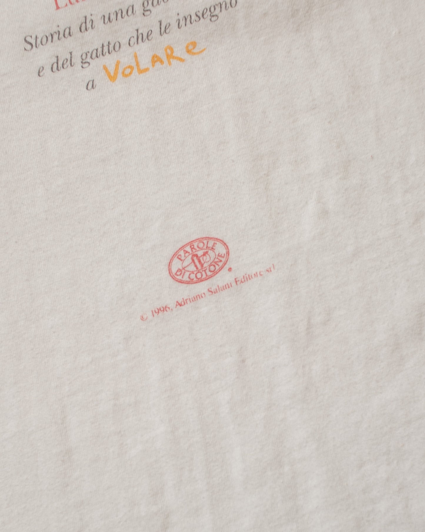 1990s Vola Solo Chi Osa Farlo Book T-shirt white - L
