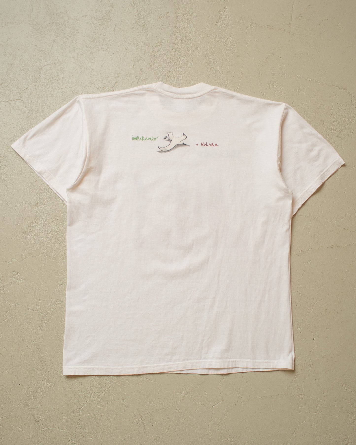 1990s Vola Solo Chi Osa Farlo Book T-shirt white - L